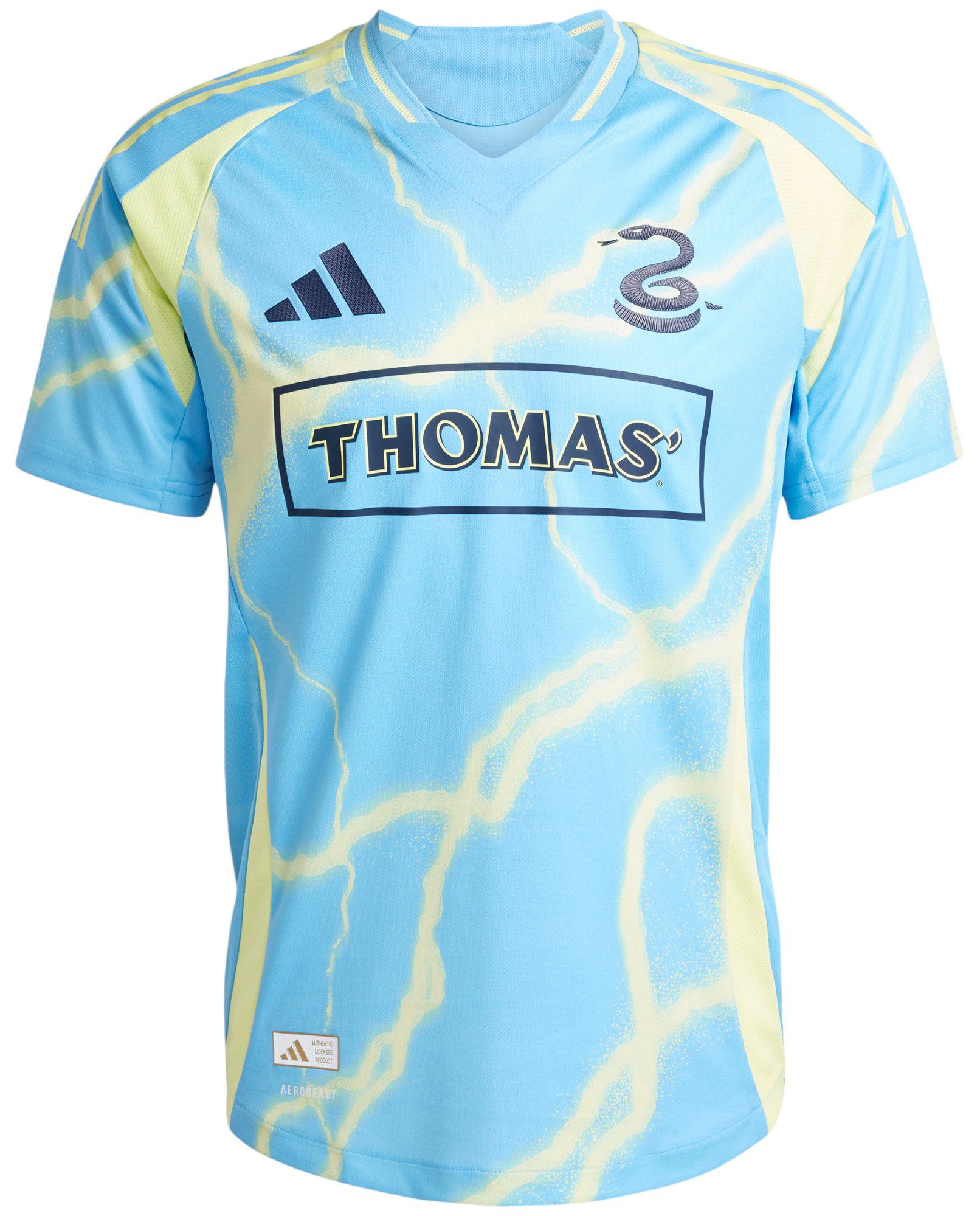 adidas Adult Philadelphia Union Authentic Secondary "The Voltage Kit" Jersey product image