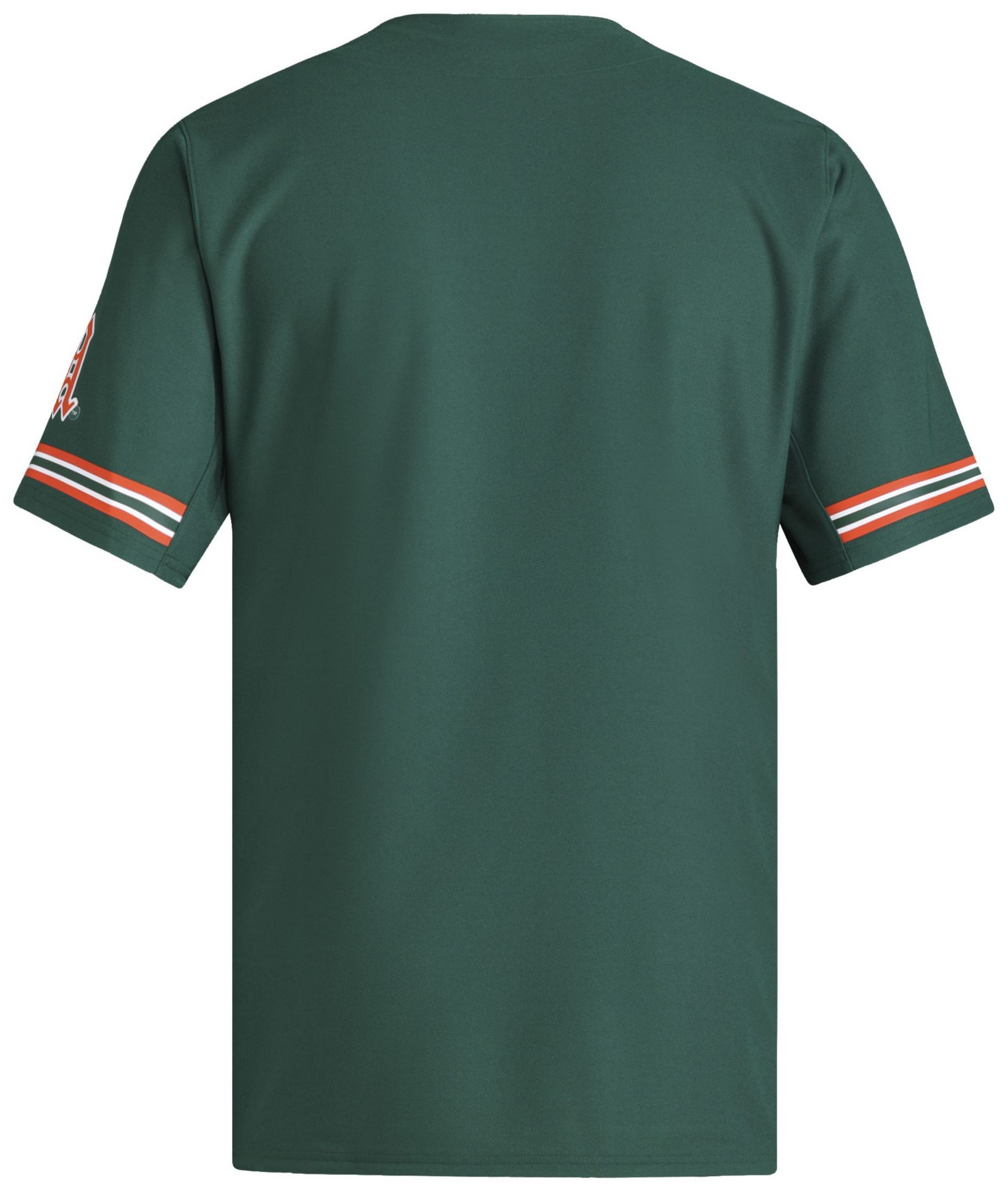 adidas Men's Miami Hurricanes Dark Green Replica Baseball Jersey product image