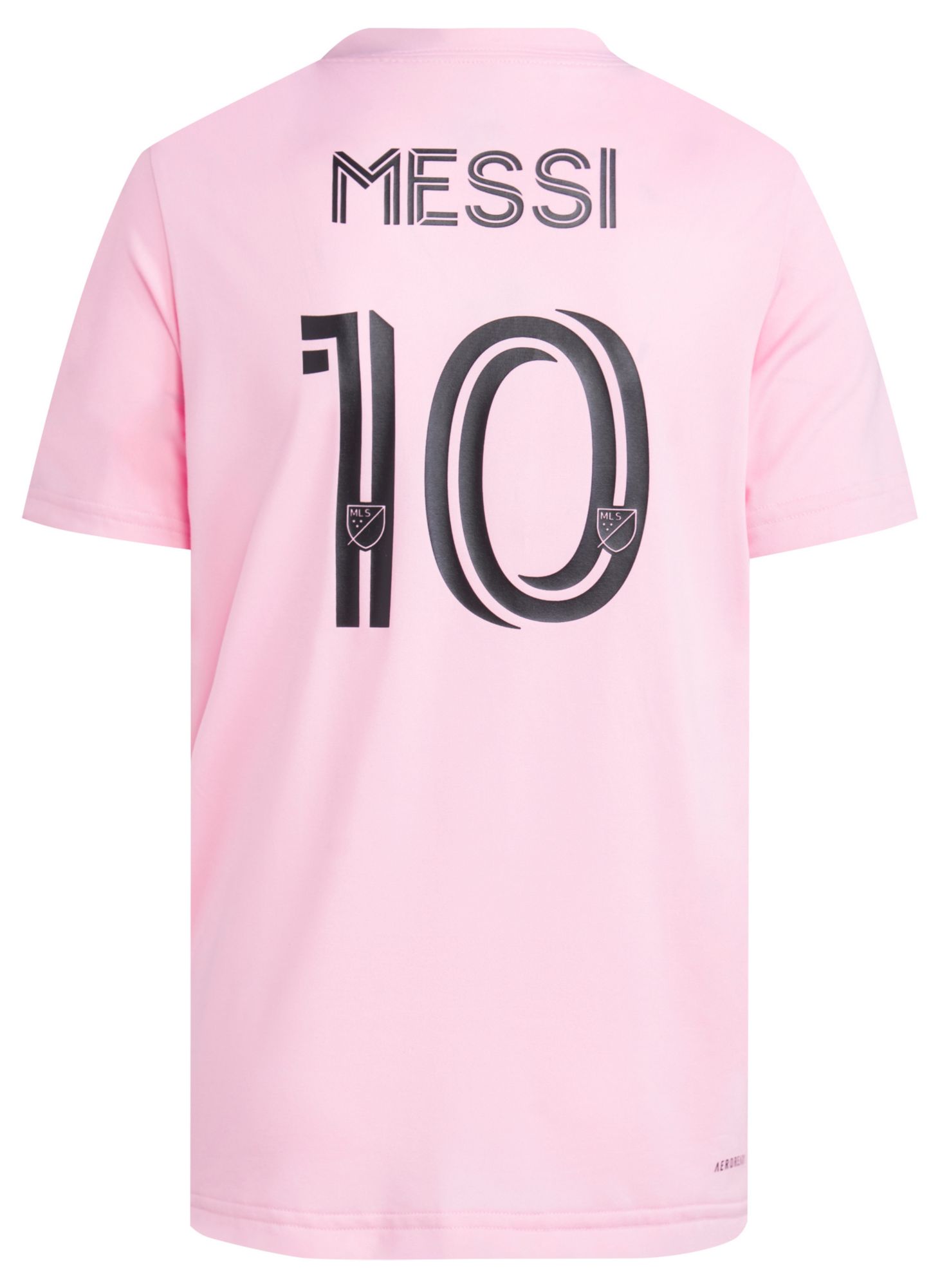 adidas Youth Inter Miami CF Lionel Messi #10 Pink T-Shirt product image