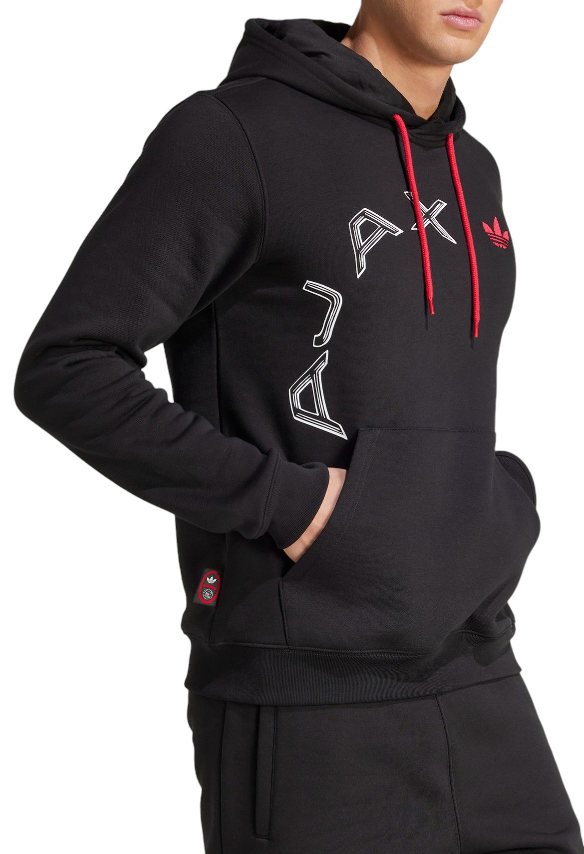 adidas Men's Ajax Amsterdam 2024 Black Hoodie product image
