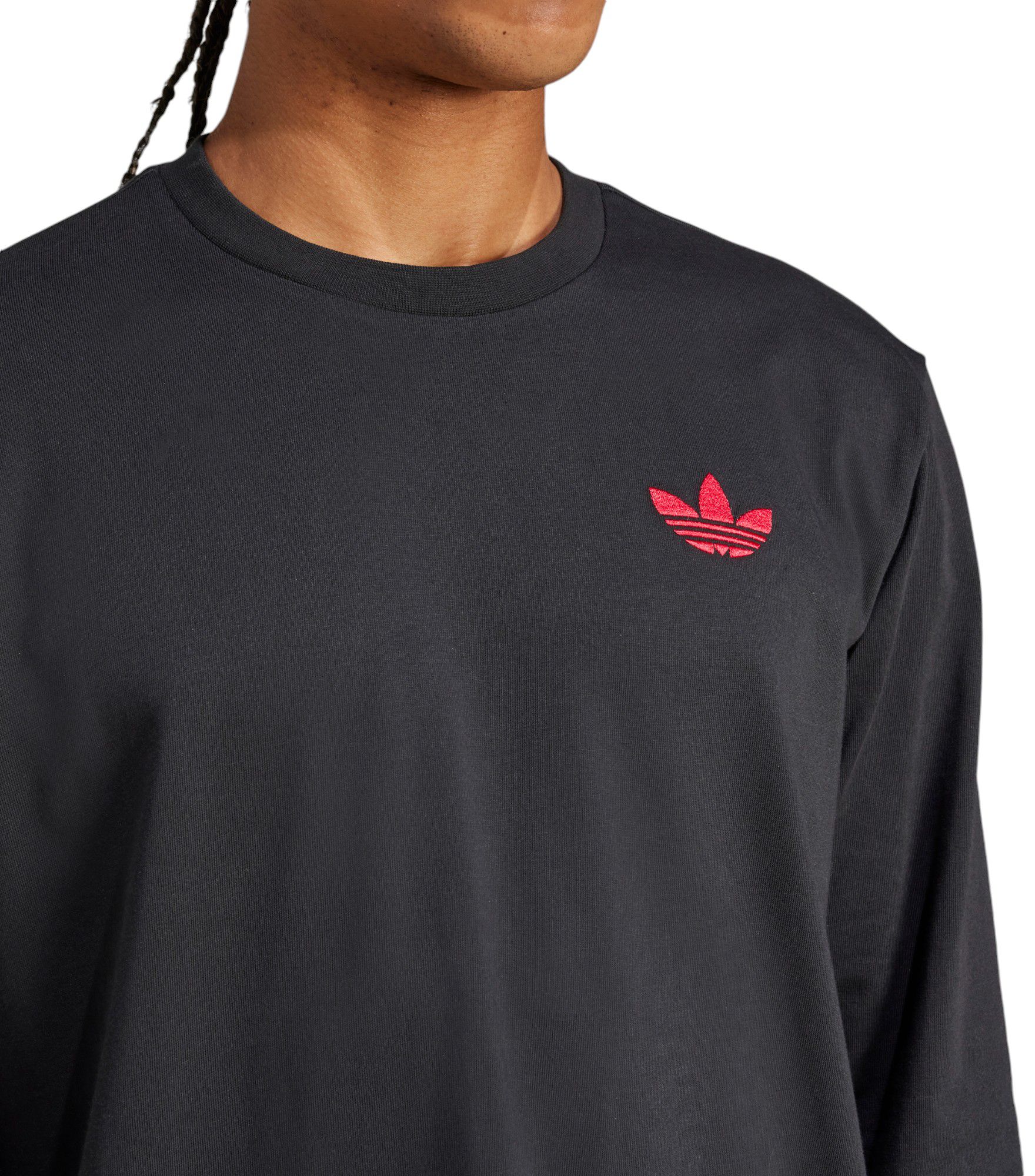 adidas Men's Ajax Amsterdam 2024 Black Multi-Graphic Long Sleeve T-Shirt product image