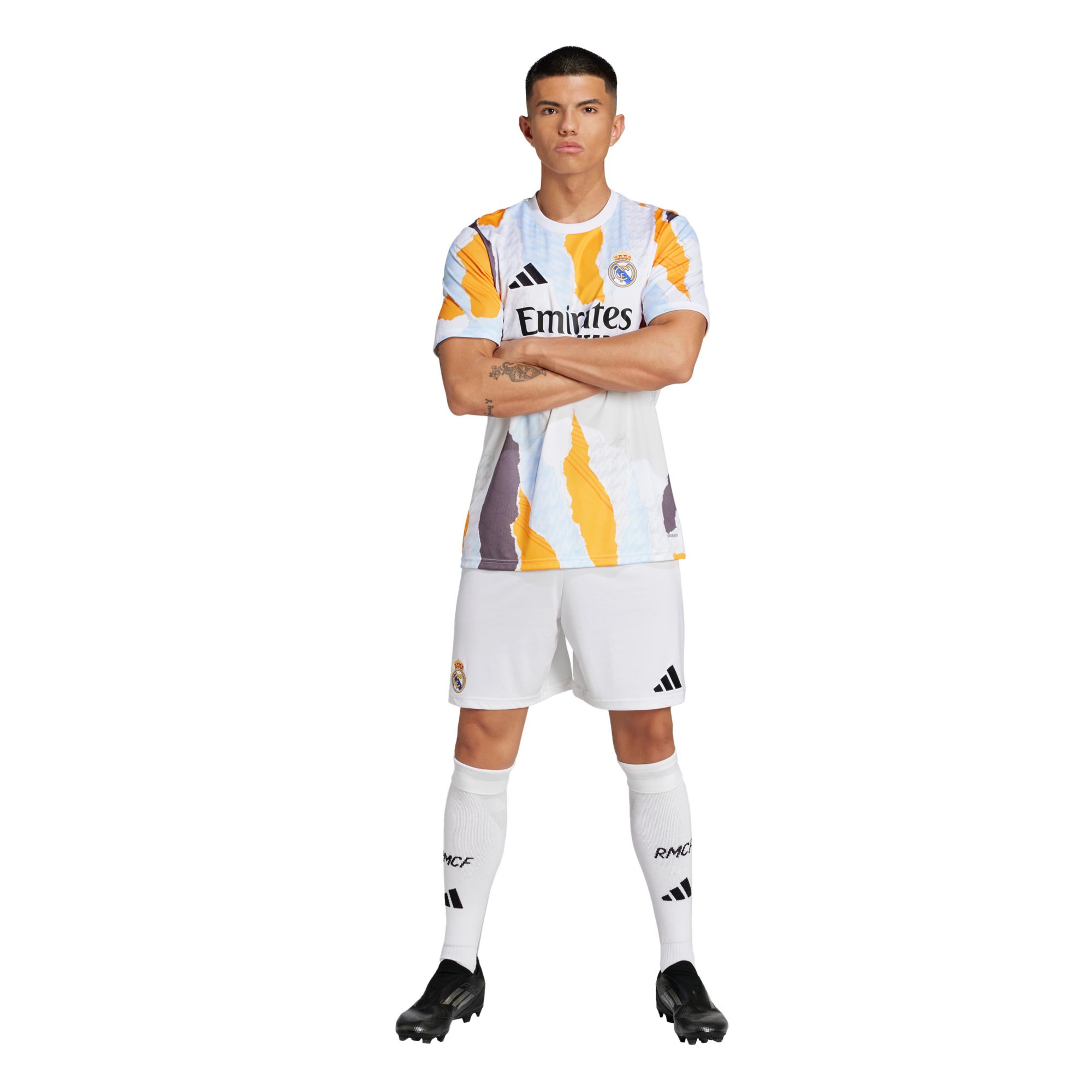 adidas Adult Real Madrid 2024 White Prematch Jersey product image