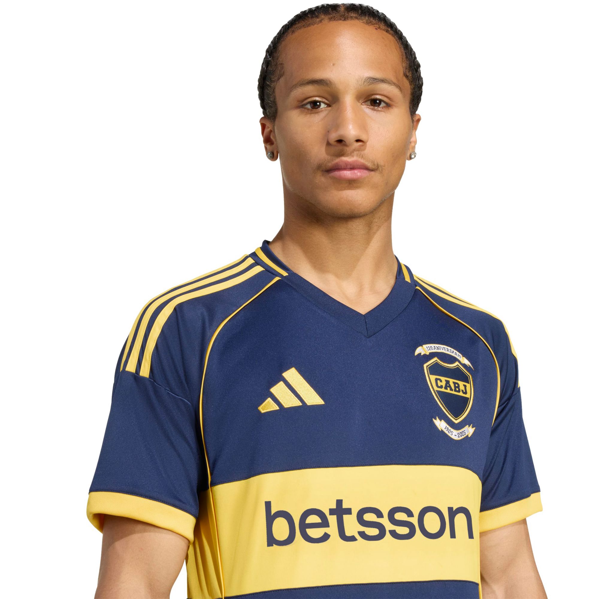 adidas Adult Boca Juniors 2025 Indigo Home Replica Jersey product image