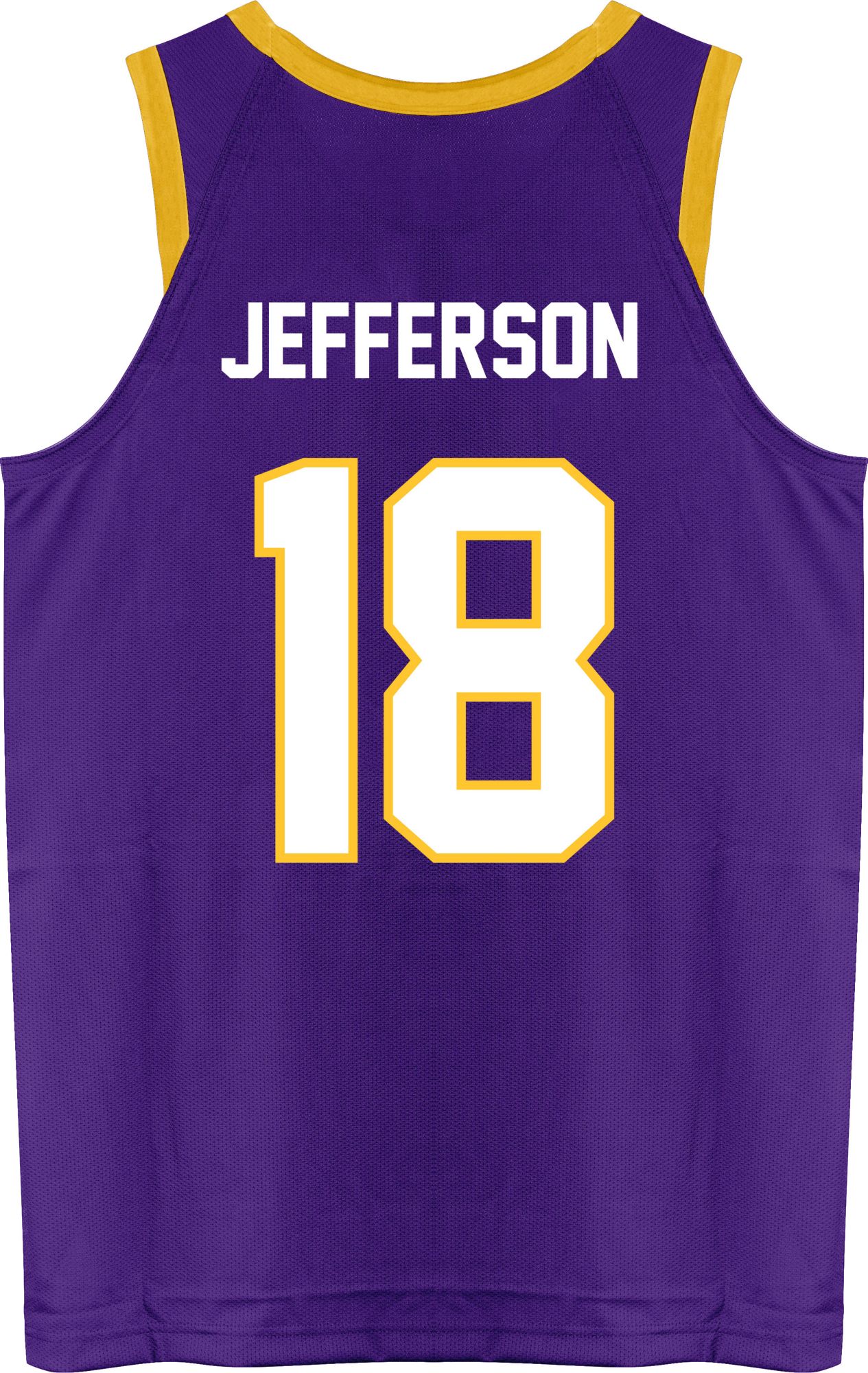Athlete Studio Adult Justin Jefferson Purple Basketball Jersey product image