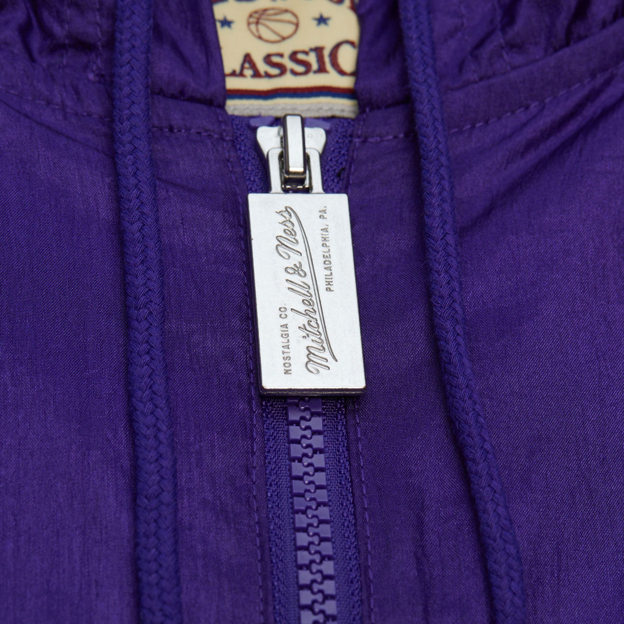 Mitchell & Ness Men's Milwaukee Bucks Purple Playmaker Full-Zip Windbreaker product image