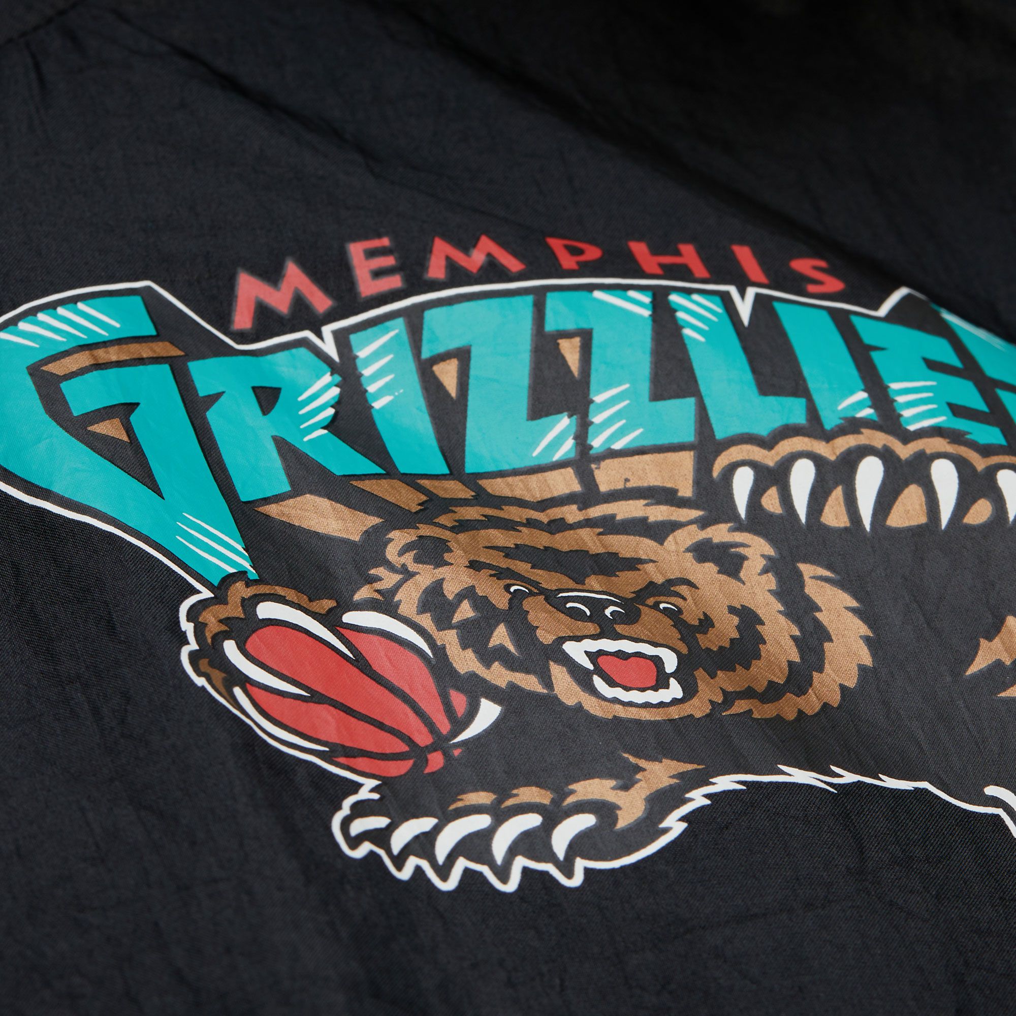 Mitchell & Ness Men's Memphis Grizzlies Black Playmaker Full-Zip Windbreaker product image