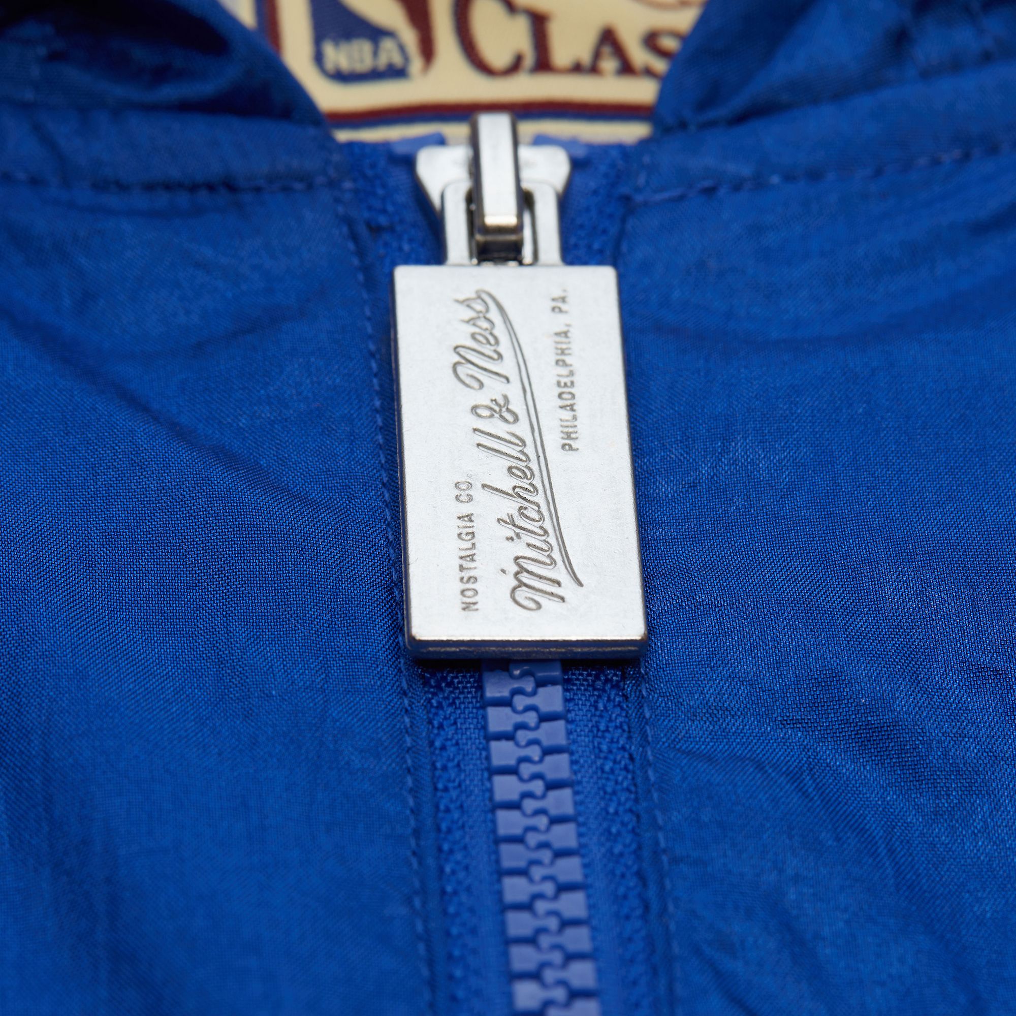 Mitchell & Ness Men's New York Knicks Royal Playmaker Full-Zip Windbreaker product image
