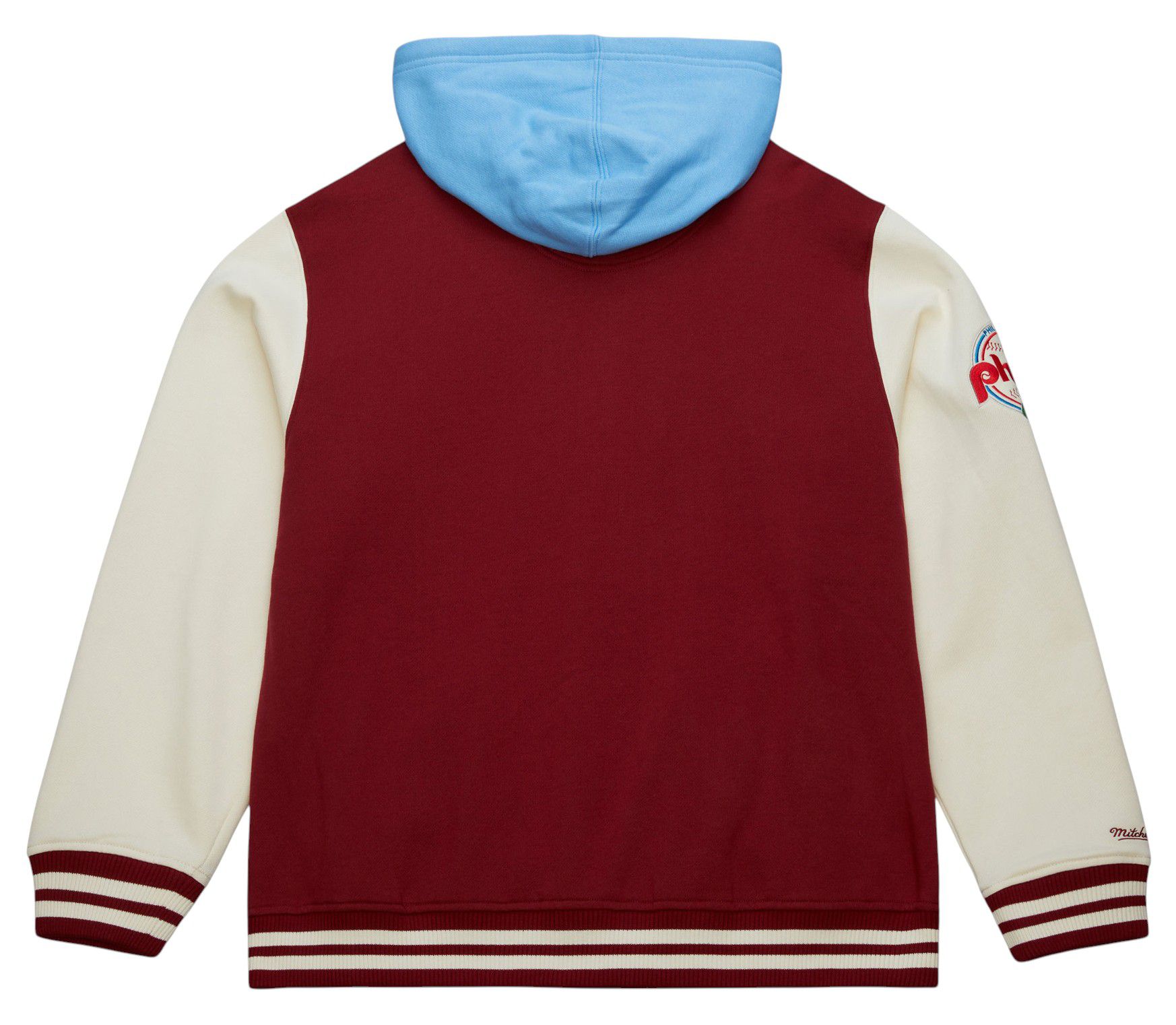 Mitchell & Ness Men's Philadelphia Phillies Cardinal Courtside Hooded Jacket product image