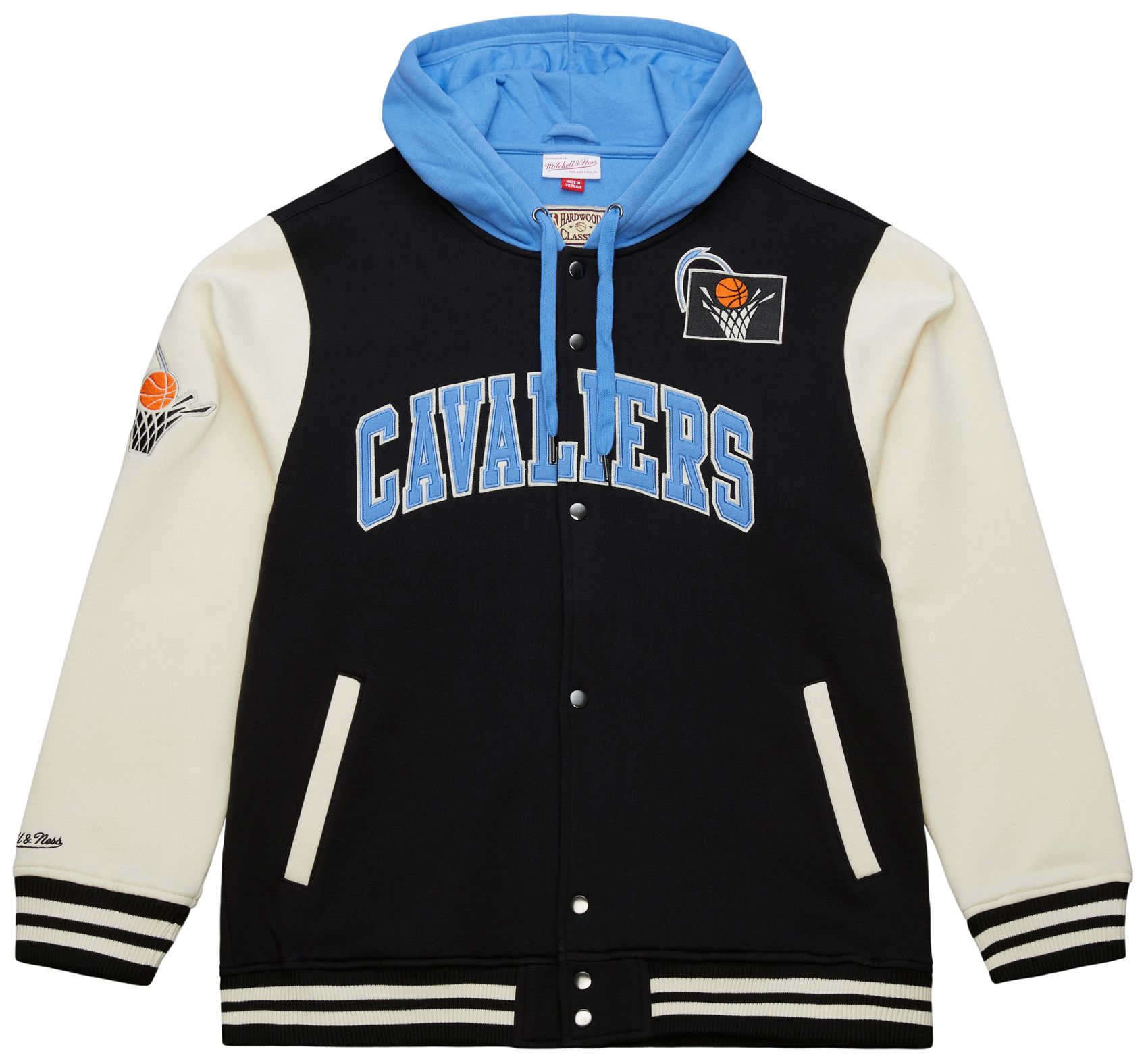 Mitchell & Ness Men's Cleveland Cavaliers Black Courtside Fleece Jacket product image
