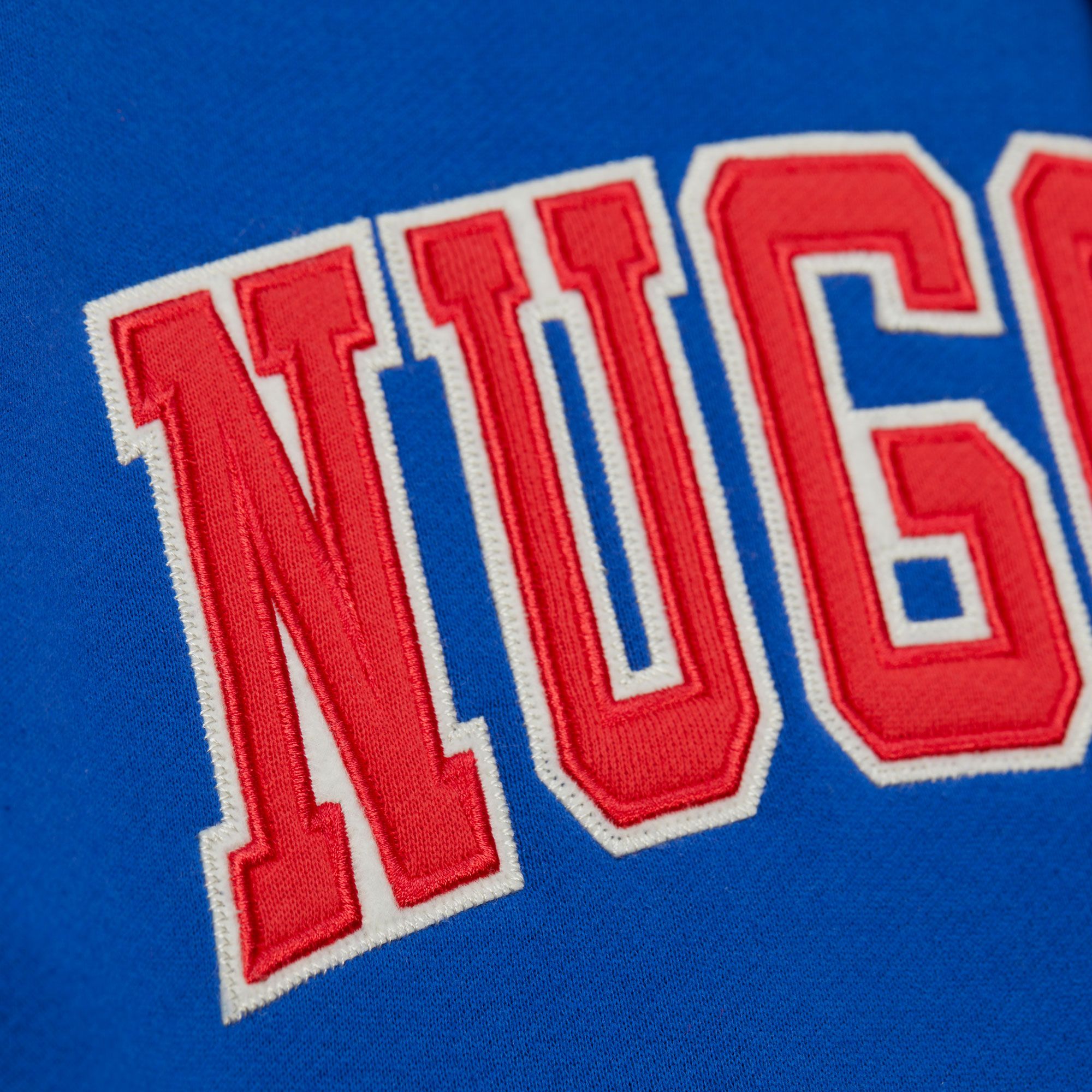 Mitchell & Ness Men's Denver Nuggets Royal Courtside Fleece Jacket product image