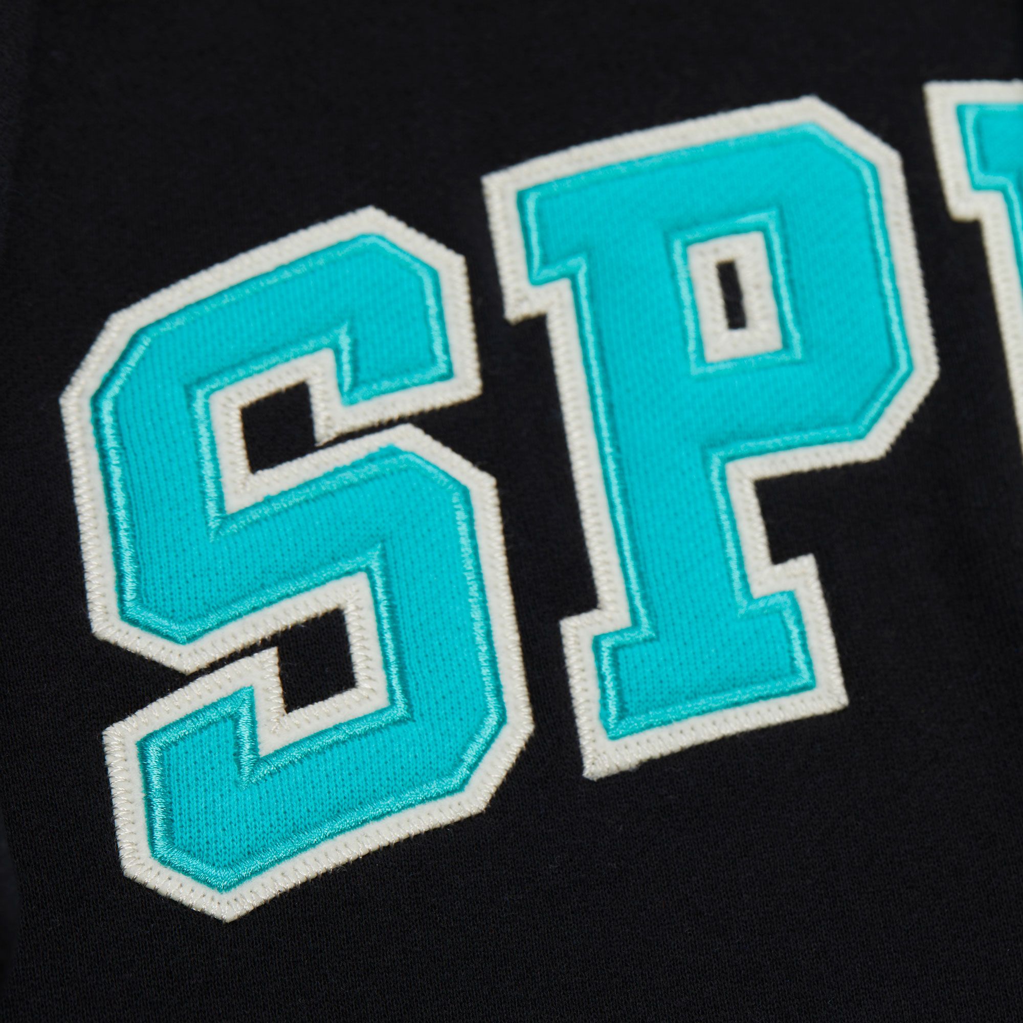 Mitchell & Ness Men's San Antonio Spurs Black Courtside Fleece Jacket product image