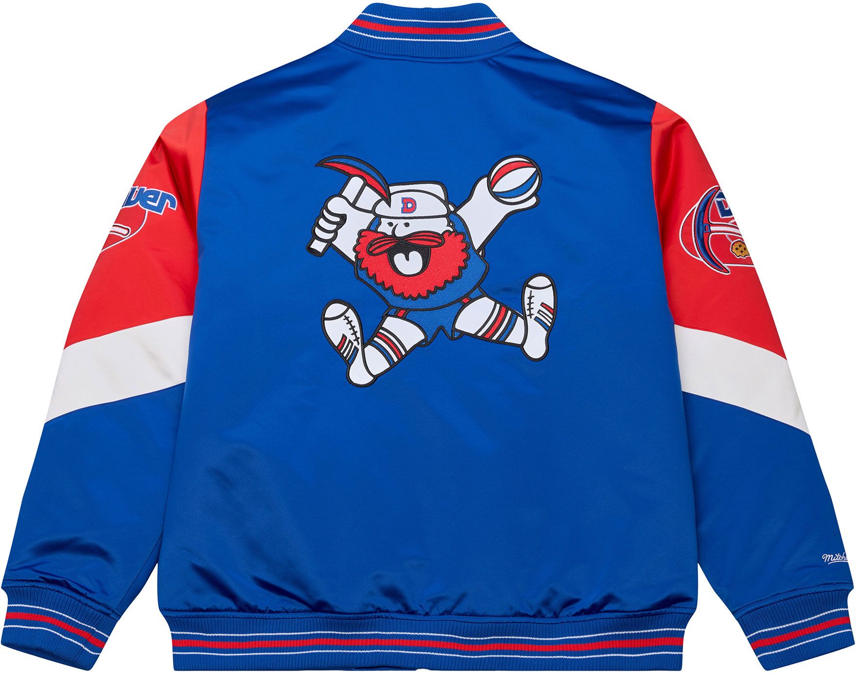Mitchell & Ness Men's Denver Nuggets Royal Throw It Back Full-Zip Satin Jacket product image
