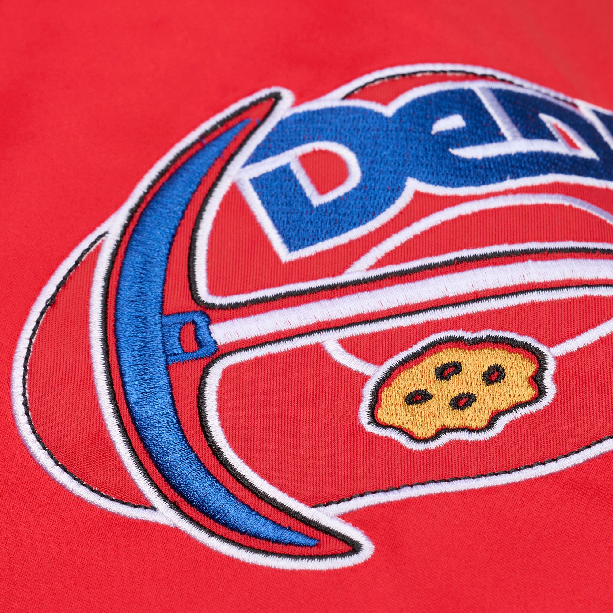 Mitchell & Ness Men's Denver Nuggets Royal Throw It Back Full-Zip Satin Jacket product image