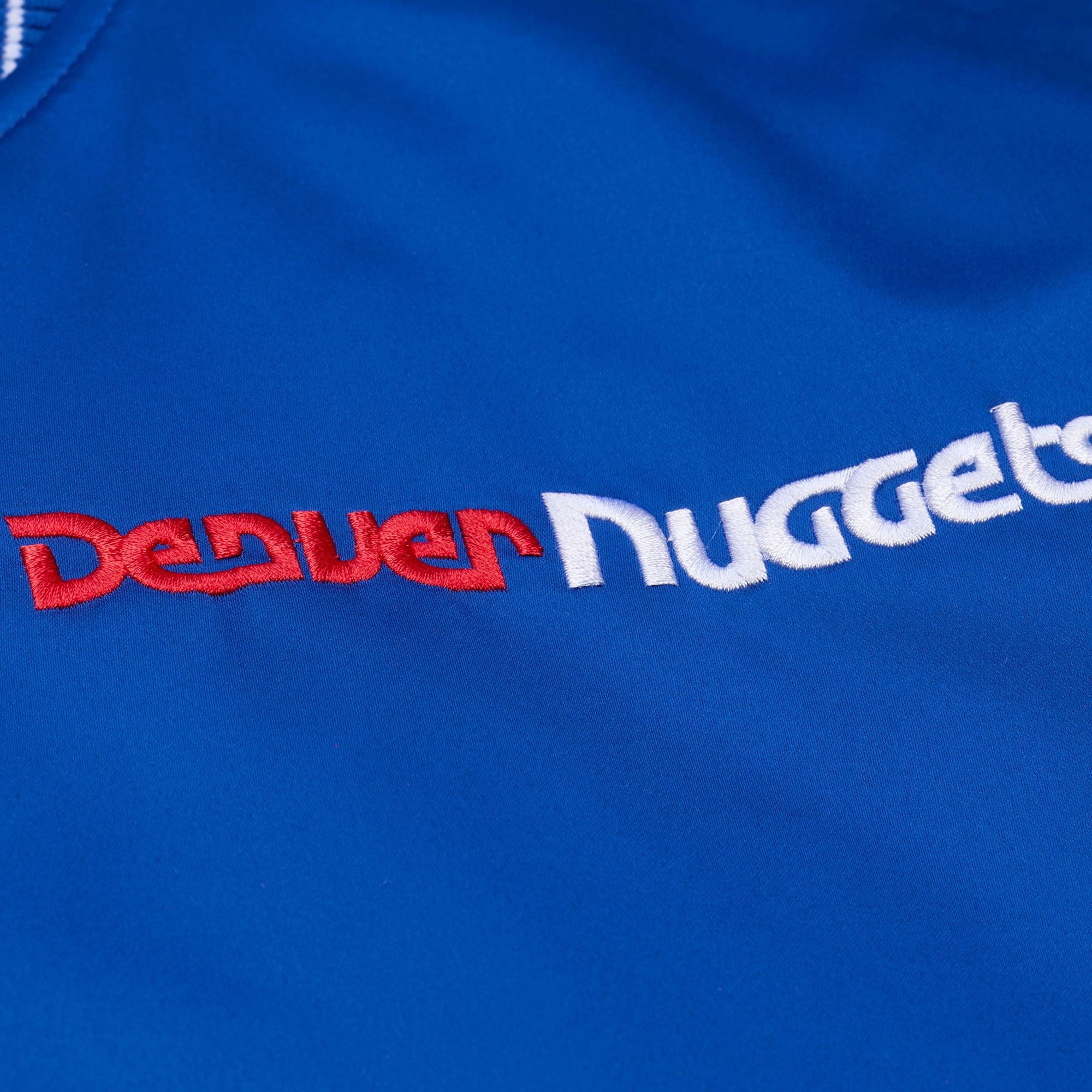 Mitchell & Ness Men's Denver Nuggets Royal Throw It Back Full-Zip Satin Jacket product image