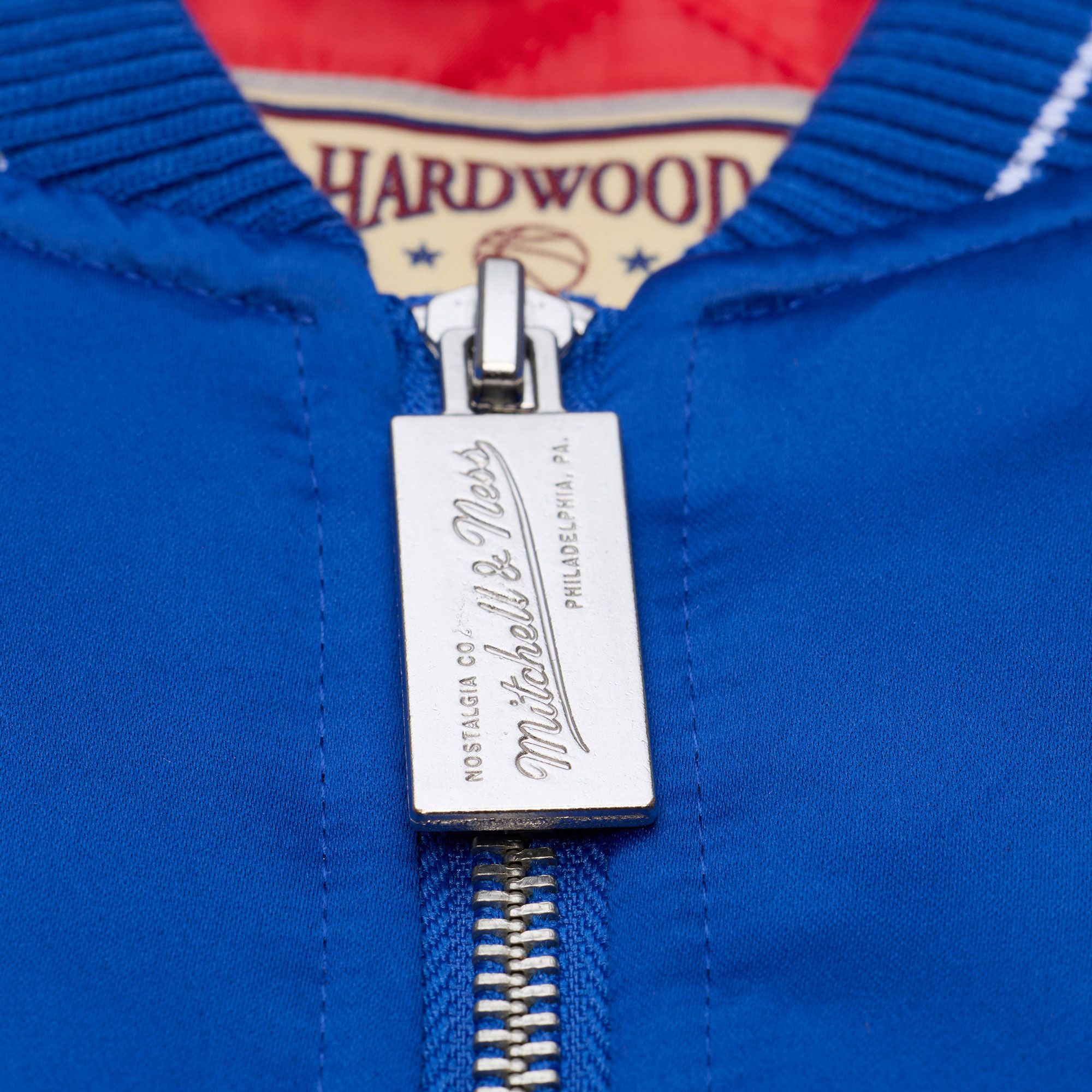 Mitchell & Ness Men's Denver Nuggets Royal Throw It Back Full-Zip Satin Jacket product image