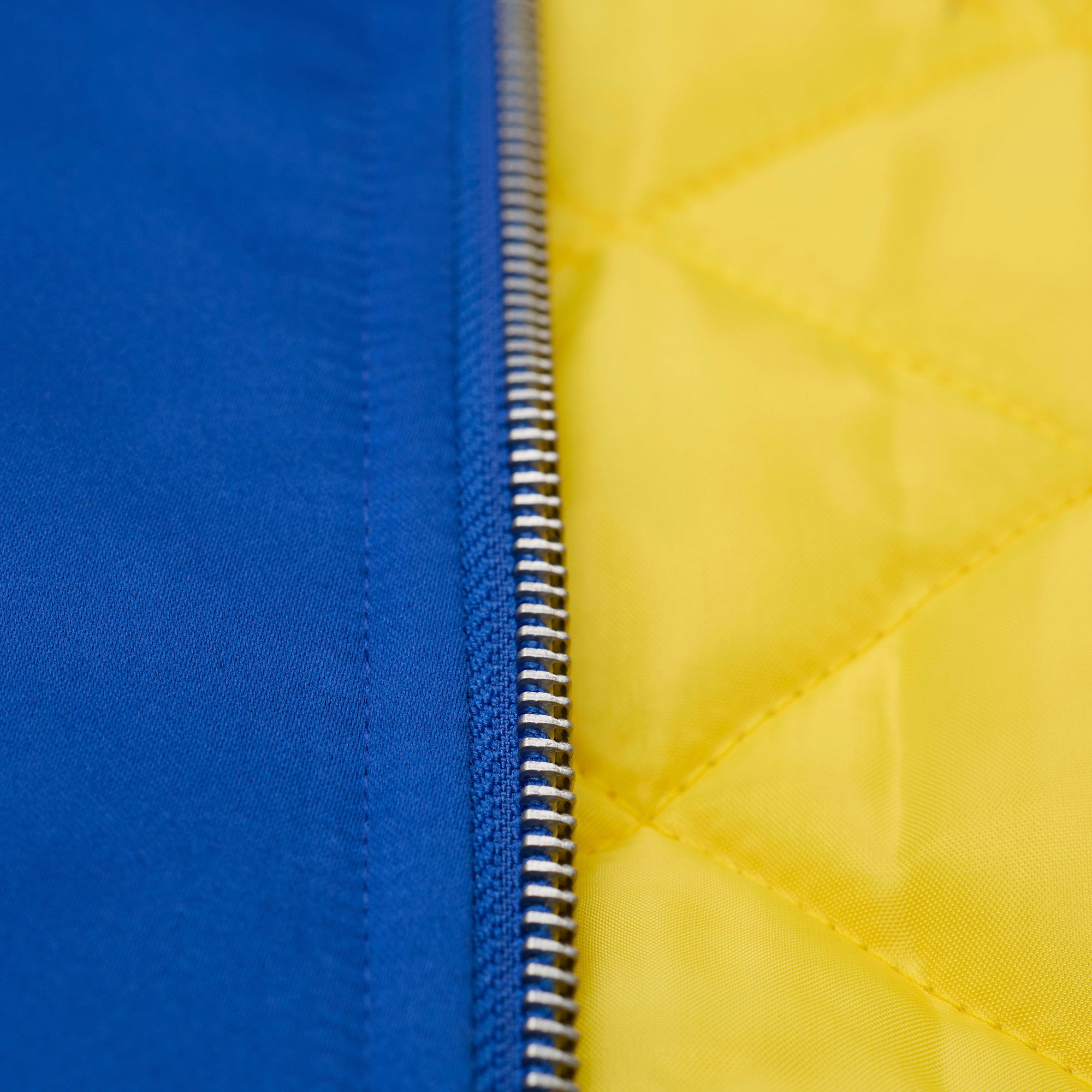 Mitchell & Ness Men's Golden State Warriors Royal Throw It Back Full-Zip Satin Jacket product image