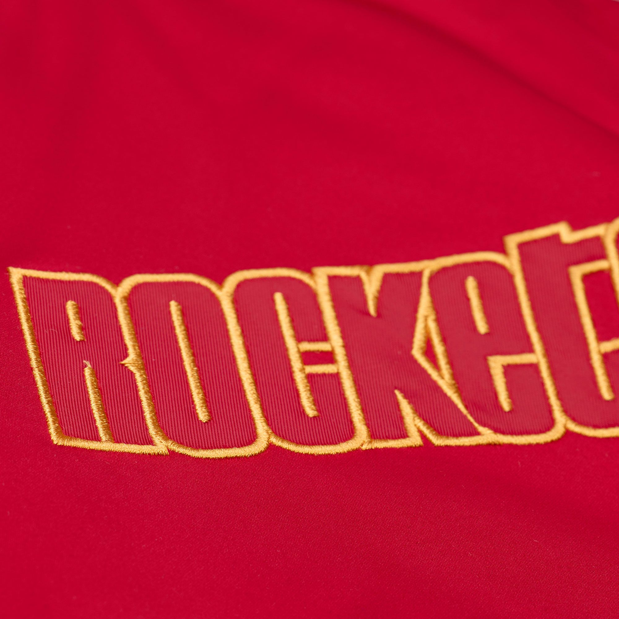 Mitchell & Ness Men's Houston Rockets Red Throw It Back Full-Zip Satin Jacket product image