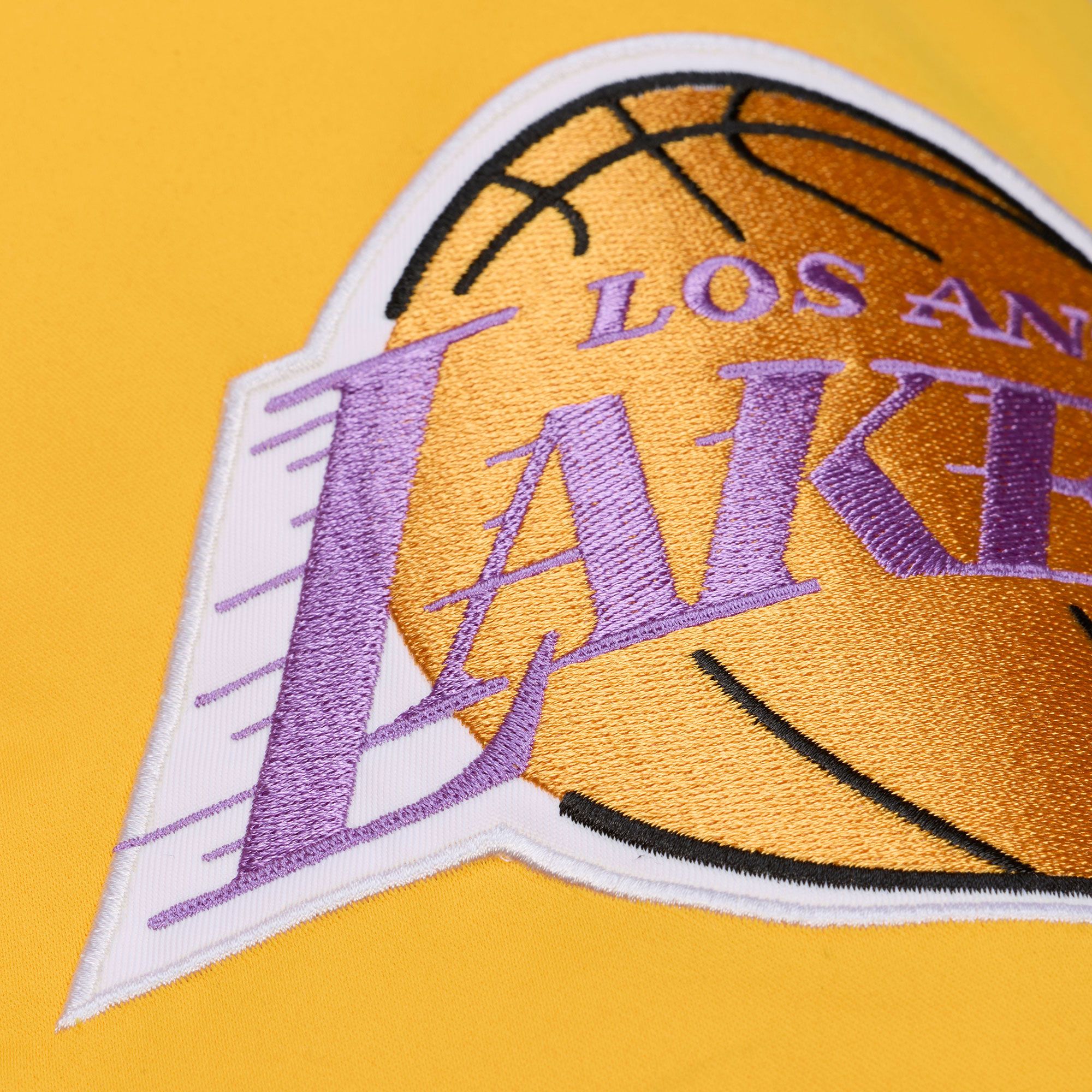 Mitchell & Ness Men's Los Angeles Lakers Black Throw It Back Full-Zip Satin Jacket product image