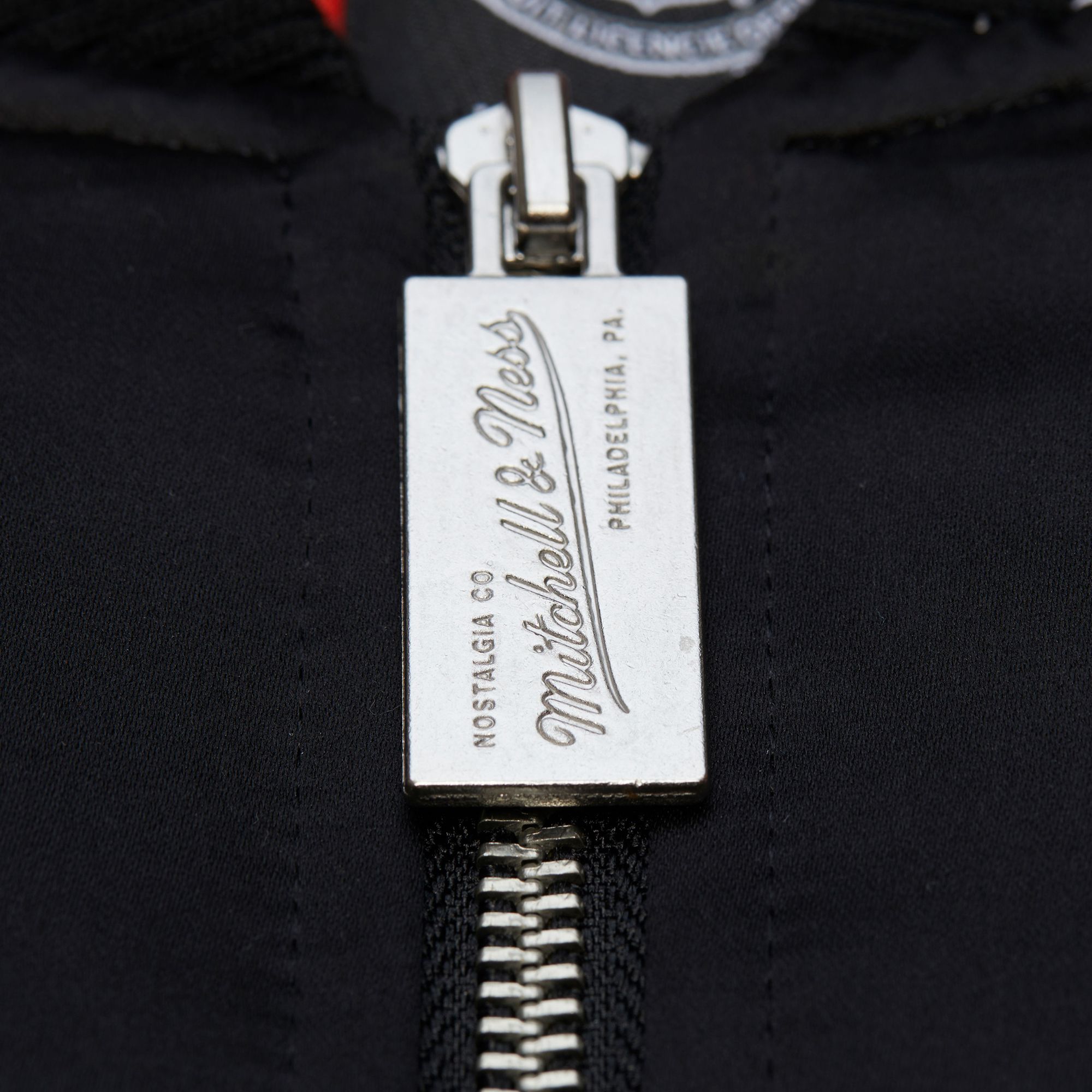 Mitchell & Ness Men's Philadelphia Flyers Black 'Throw it Back' Heavyweight Satin Jacket product image