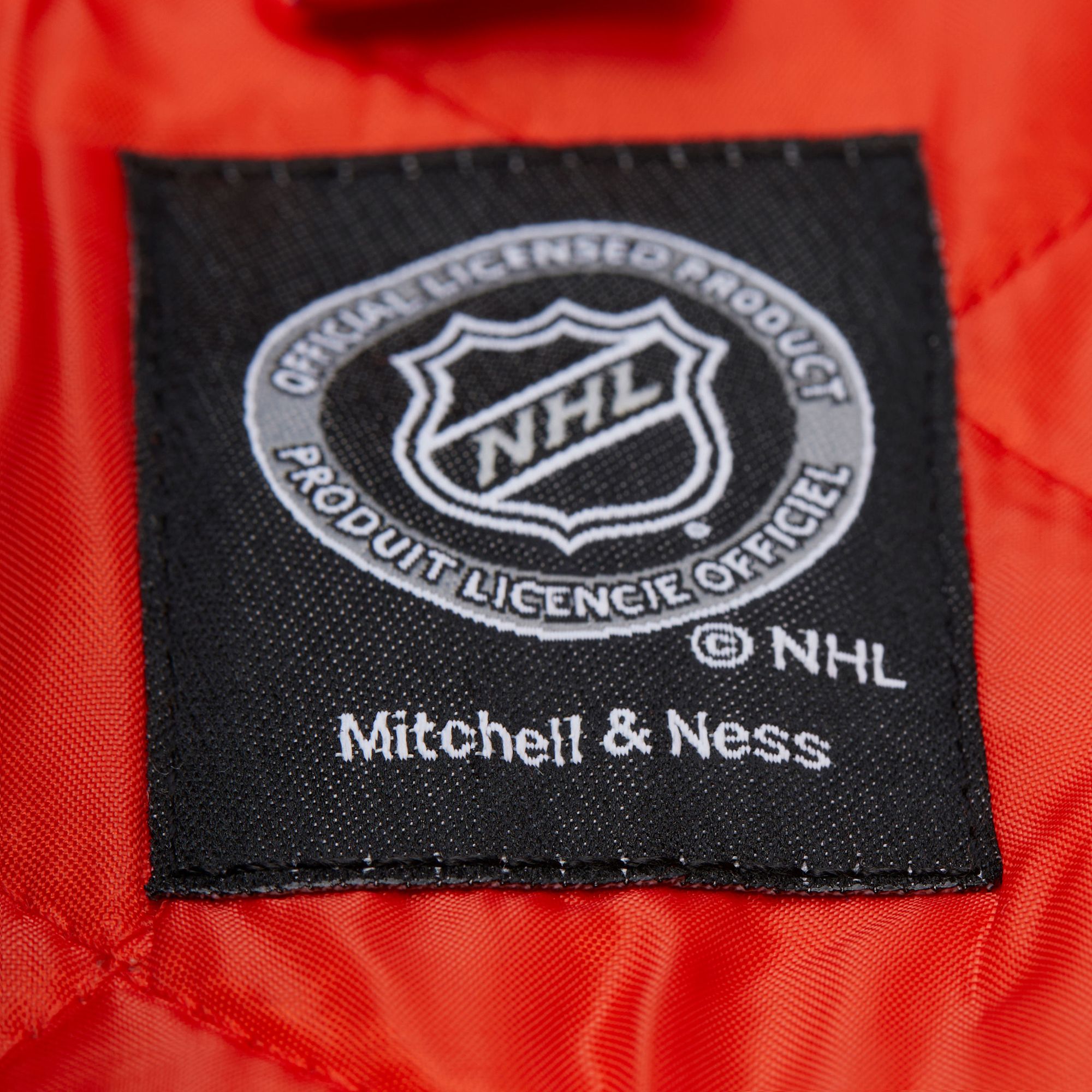 Mitchell & Ness Men's Philadelphia Flyers Black 'Throw it Back' Heavyweight Satin Jacket product image