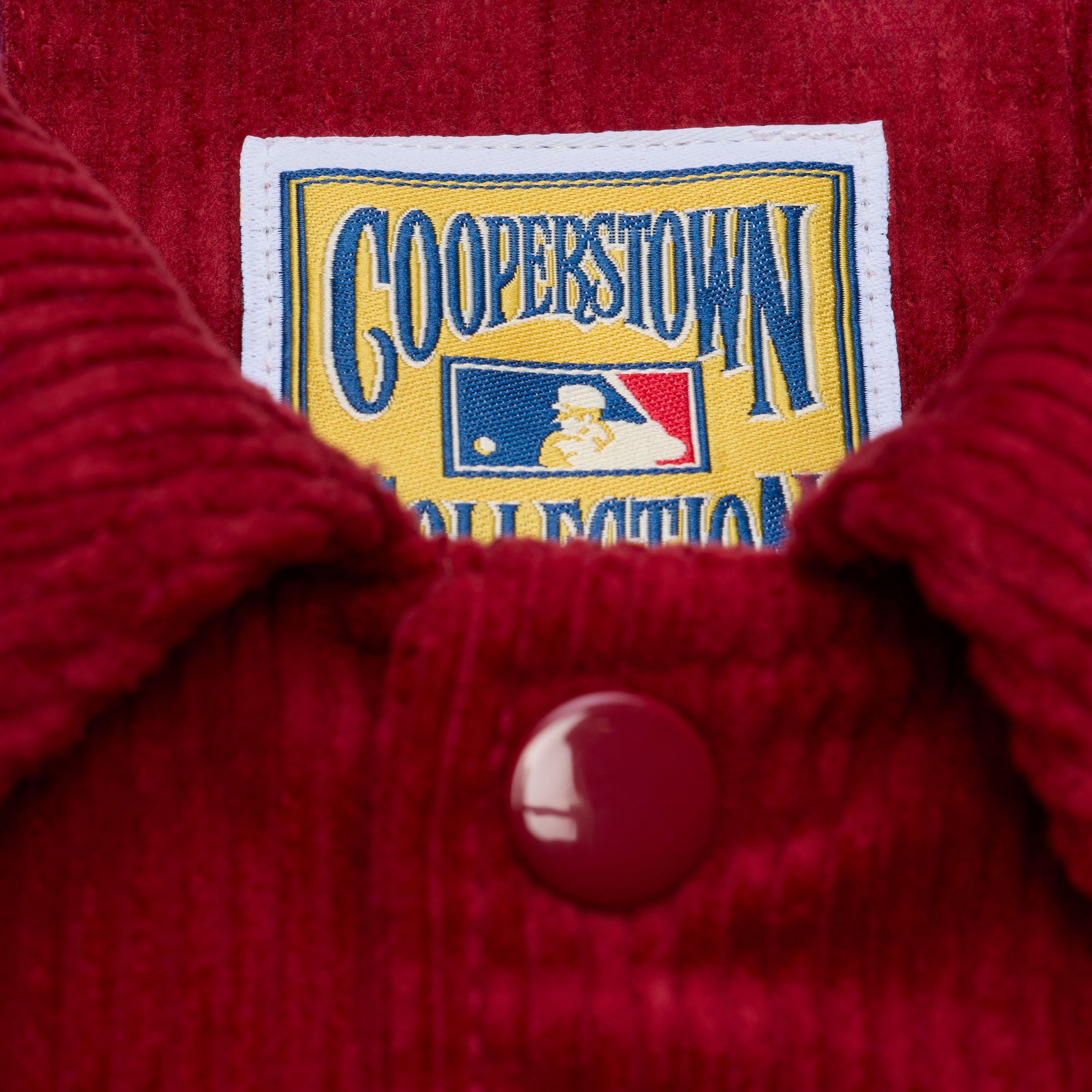 Mitchell & Ness Adult Philadelphia Phillies Cardinal Corduroy Coaches Jacket product image