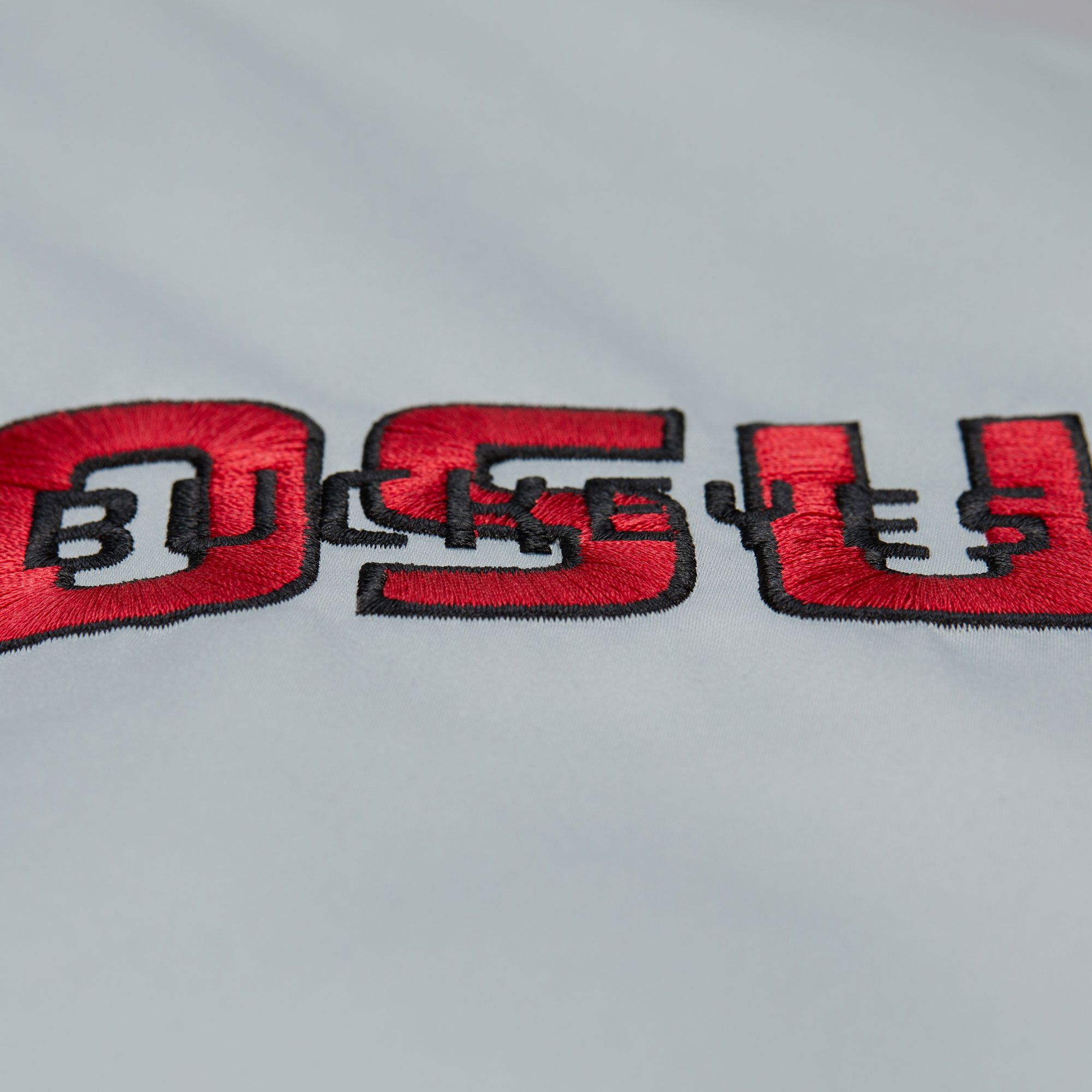 Mitchell & Ness Men's Ohio State Buckeyes Light Grey 1986 Authentic Jacket product image