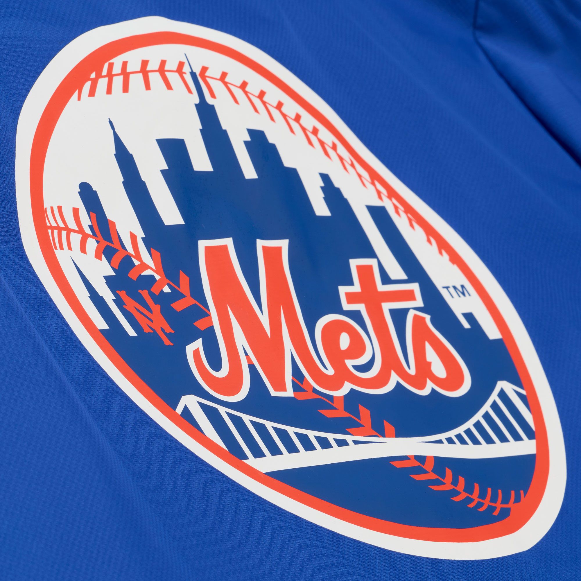Mitchell & Ness Men's New York Mets Royal Cooperstown Coach Jacket product image