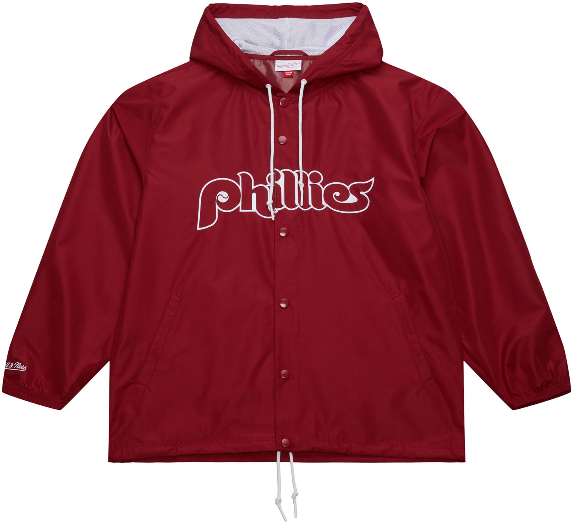 Mitchell & Ness Men's Philadelphia Phillies Red Cooperstown Coach Jacket product image