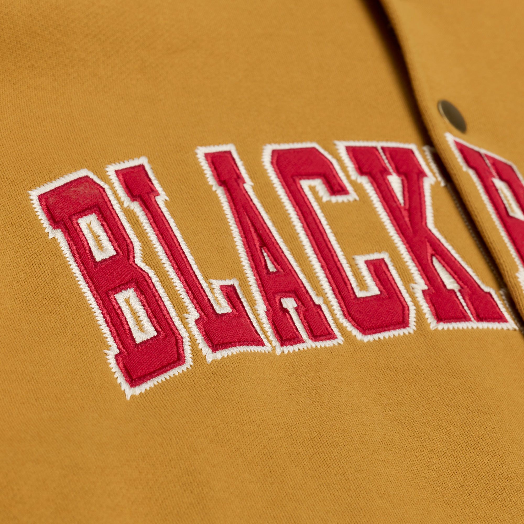 Mitchell & Ness Men's Chicago Blackhawks Tan Dusted Varsity Jacket product image