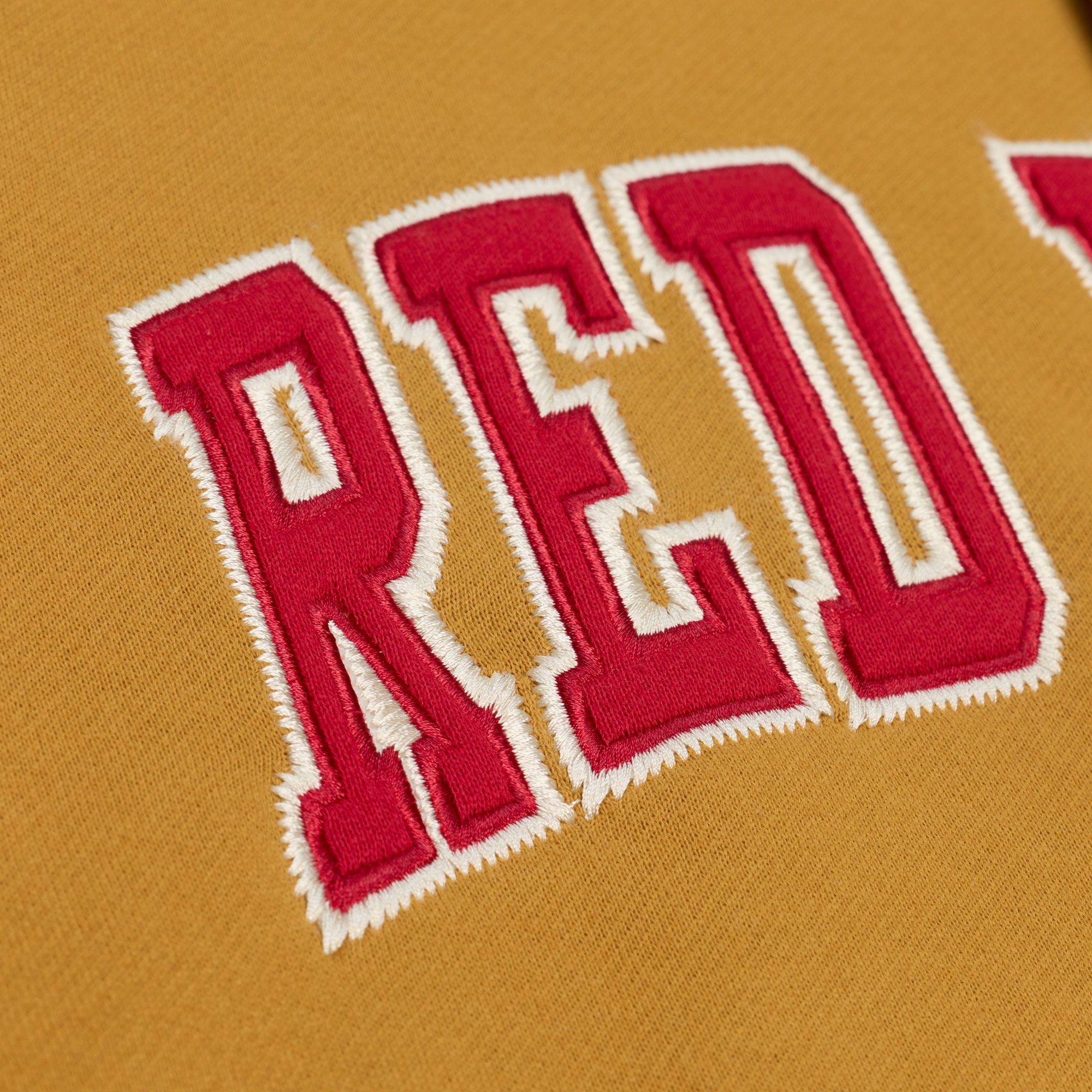 Mitchell & Ness Men's Detroit Red Wings Tan Dusted Varsity Jacket product image