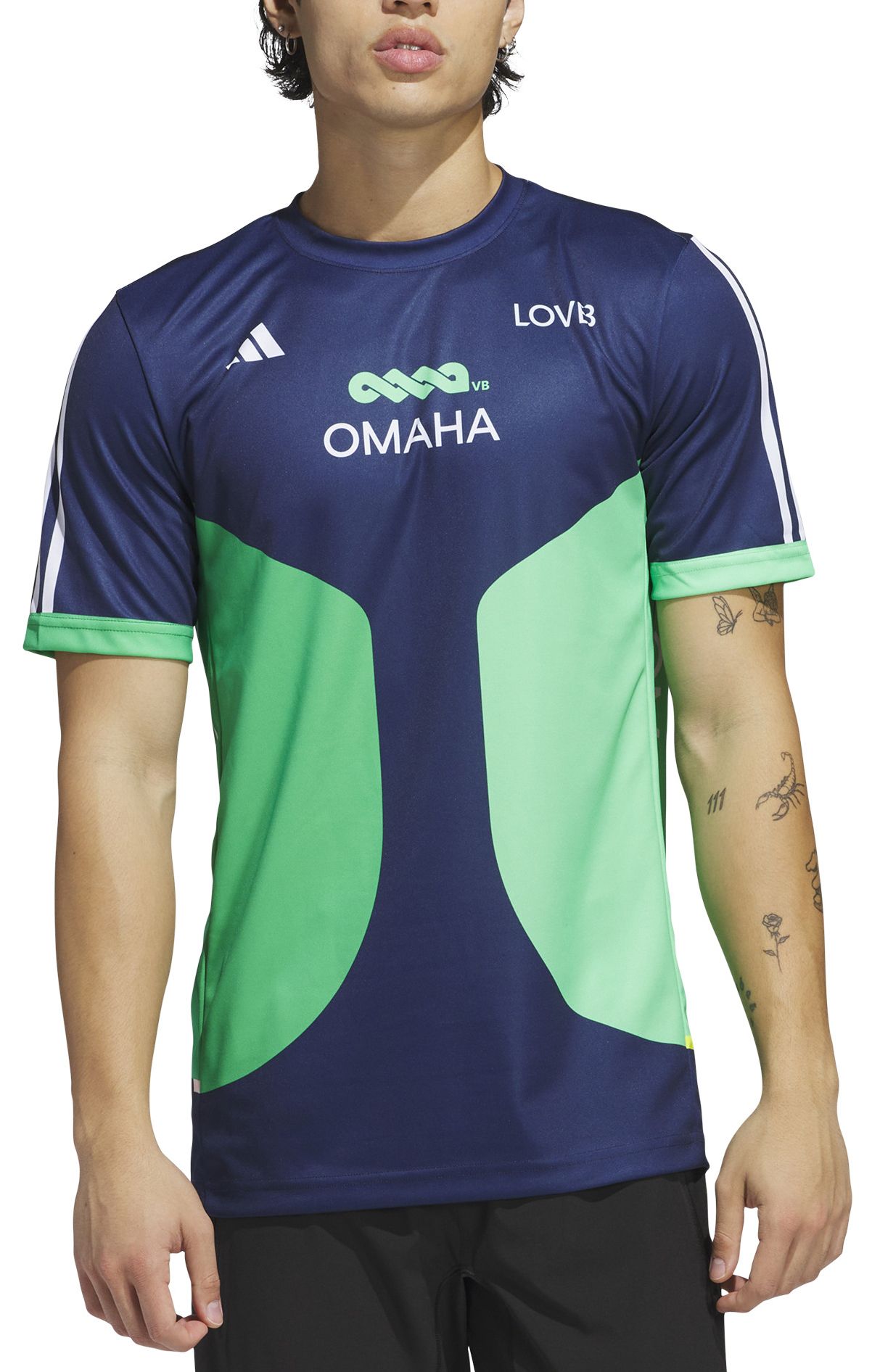 adidas Adult LOVB Omaha Navy Away Replica Jersey product image