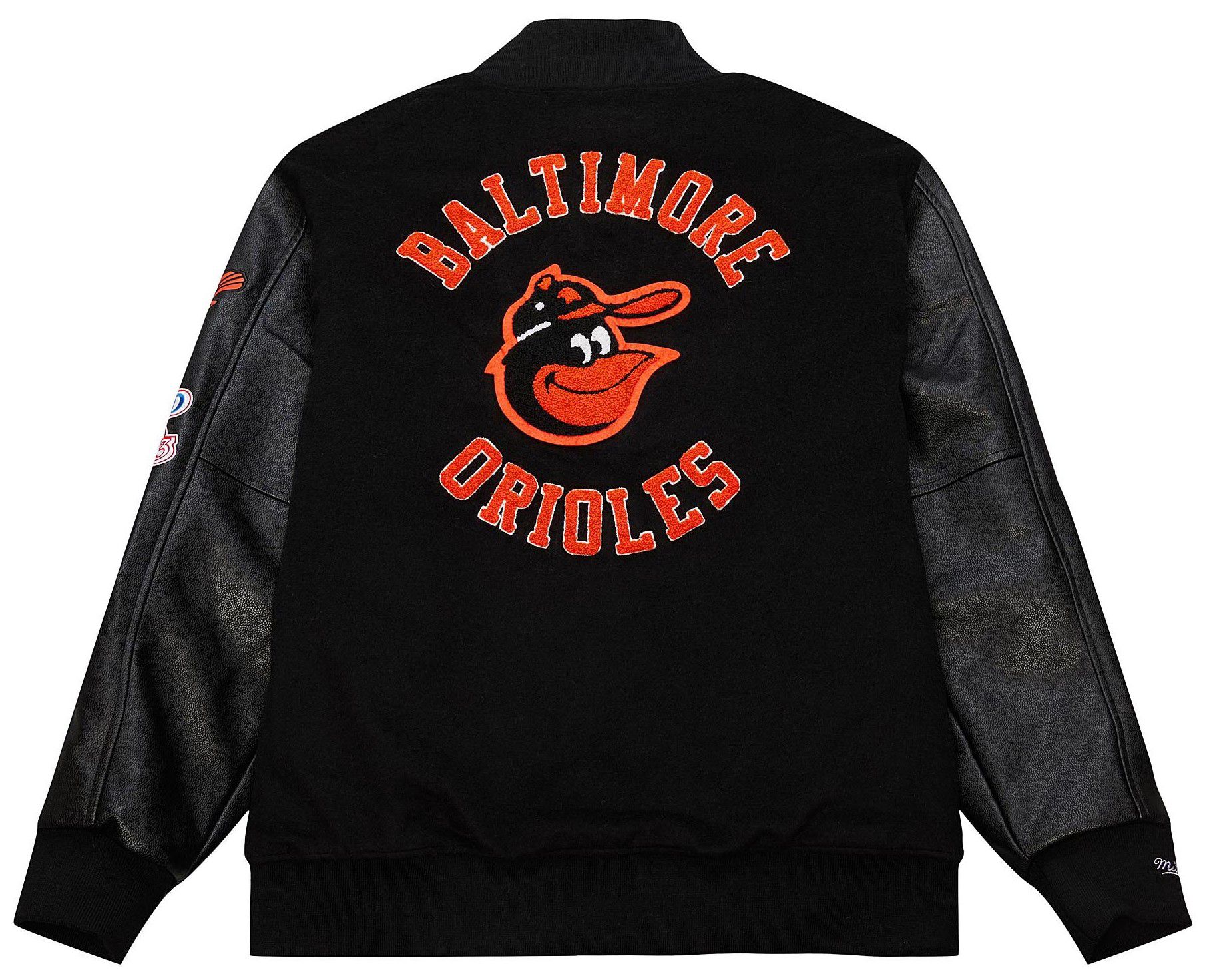Mitchell & Ness Men's Baltimore Orioles Black Varsity Jacket product image