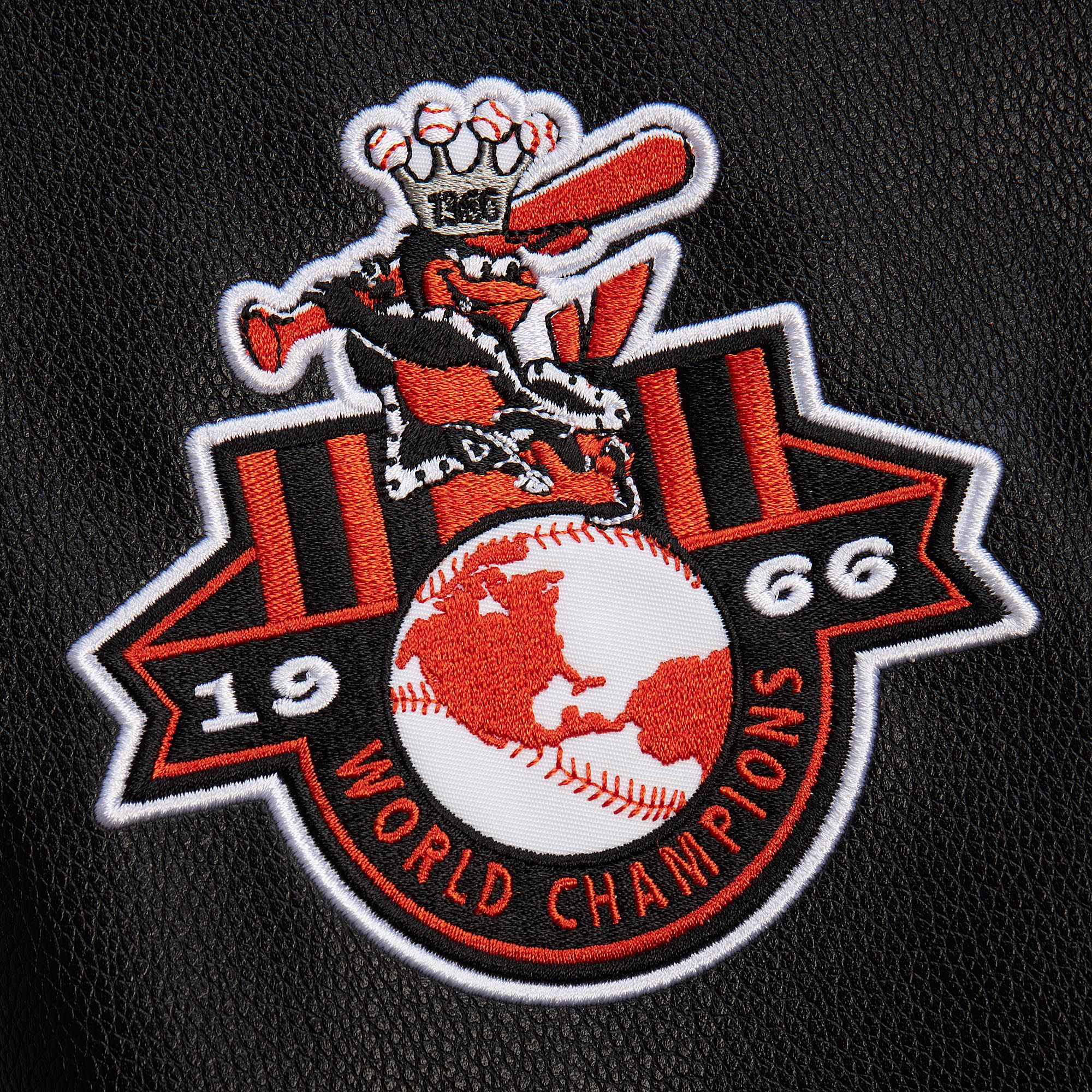 Mitchell & Ness Men's Baltimore Orioles Black Varsity Jacket product image