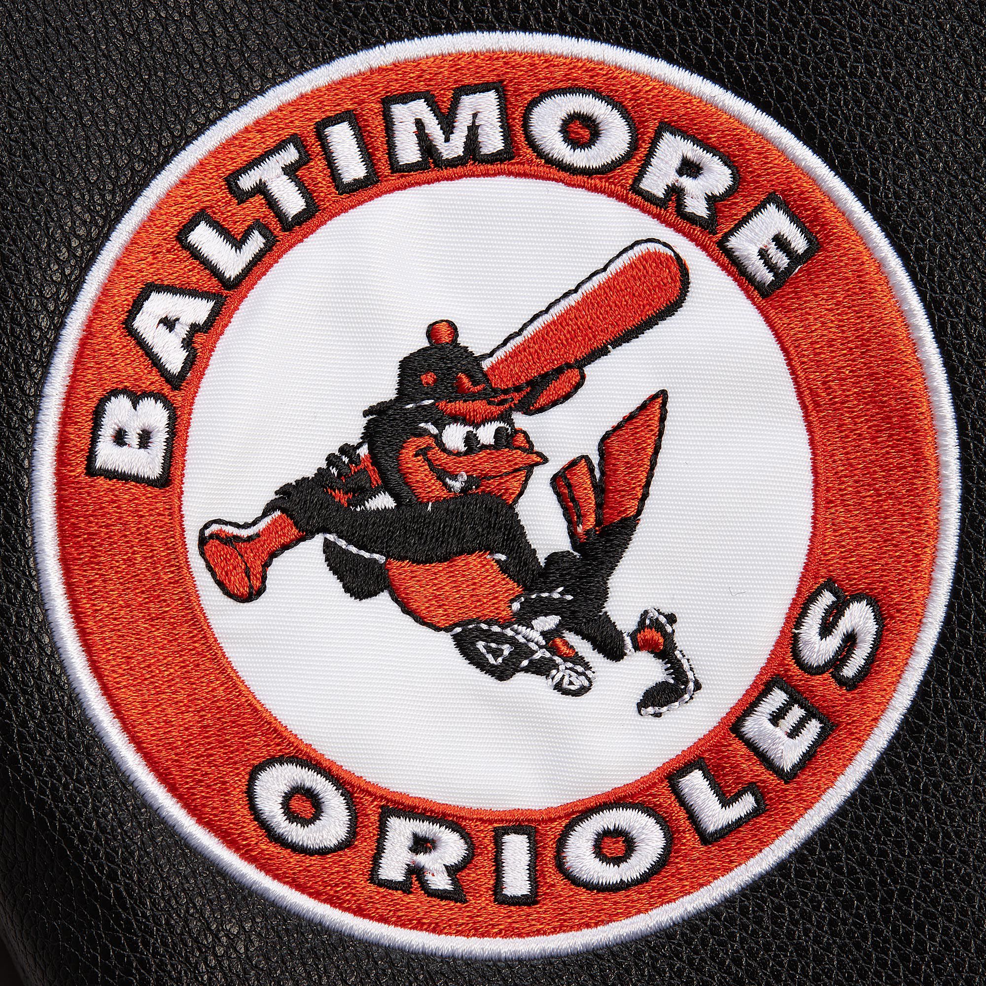 Mitchell & Ness Men's Baltimore Orioles Black Varsity Jacket product image