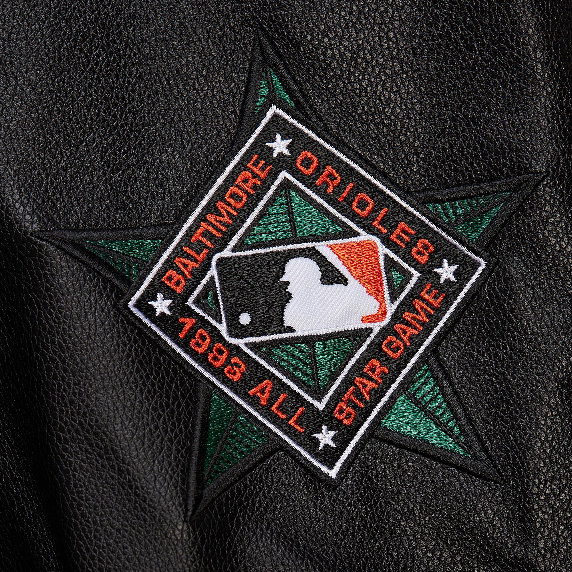 Mitchell & Ness Men's Baltimore Orioles Black Varsity Jacket product image