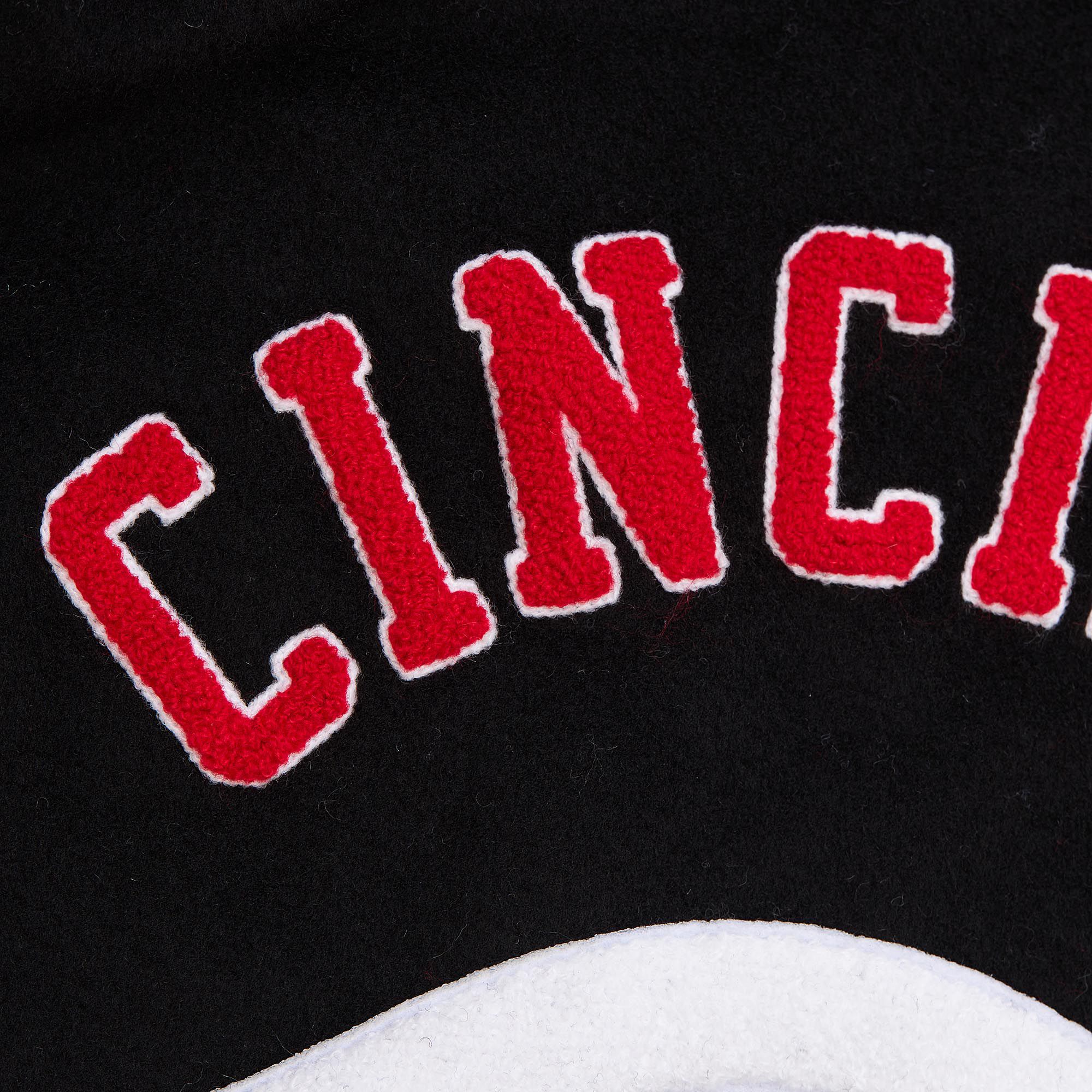 Mitchell & Ness Men's Cincinnati Reds Black Varsity Jacket product image