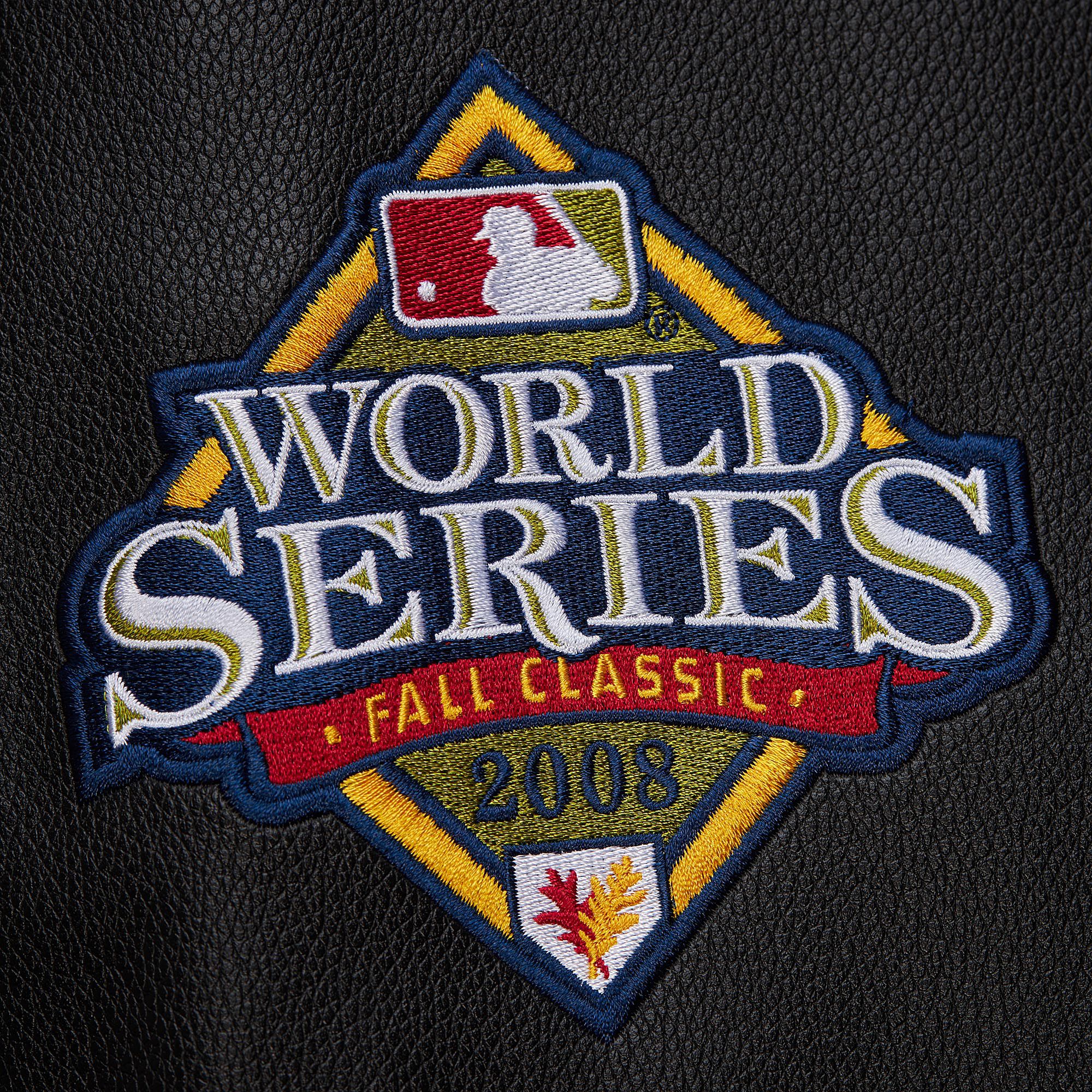 Mitchell & Ness Men's Philadelphia Phillies Black Varsity Jacket product image