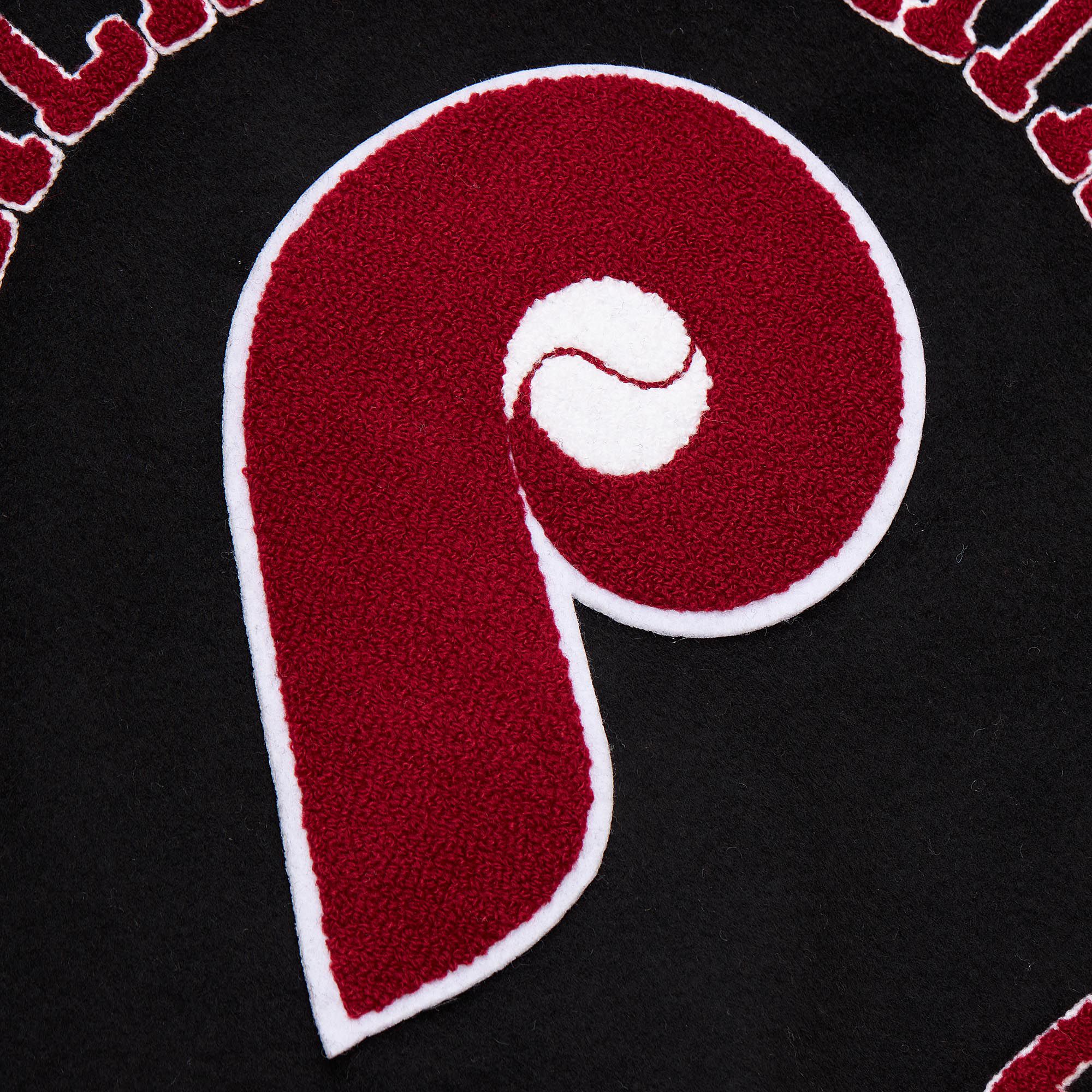 Mitchell & Ness Men's Philadelphia Phillies Black Varsity Jacket product image