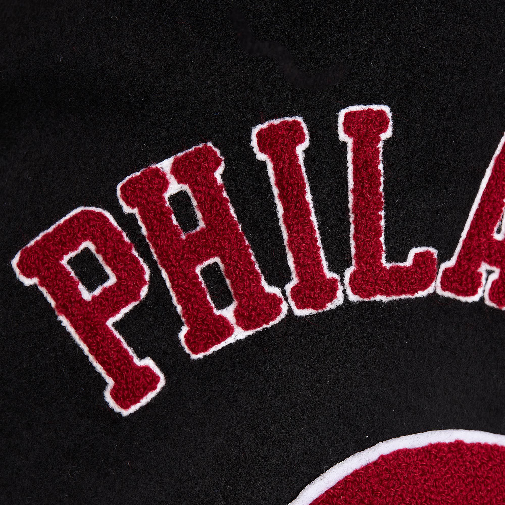 Mitchell & Ness Men's Philadelphia Phillies Black Varsity Jacket product image