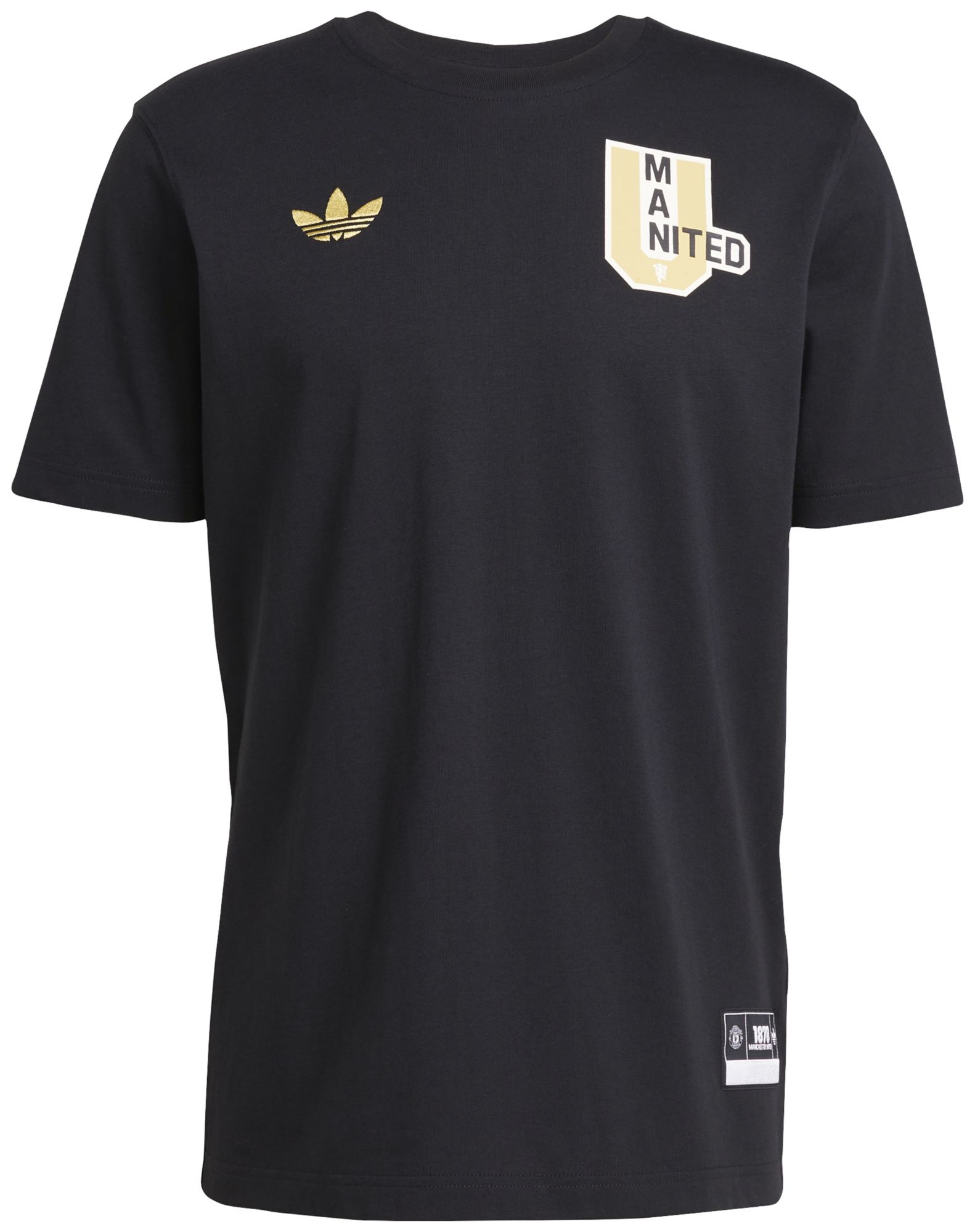 adidas Adult Manchester United 2024 Vintage Originals Black T-Shirt product image