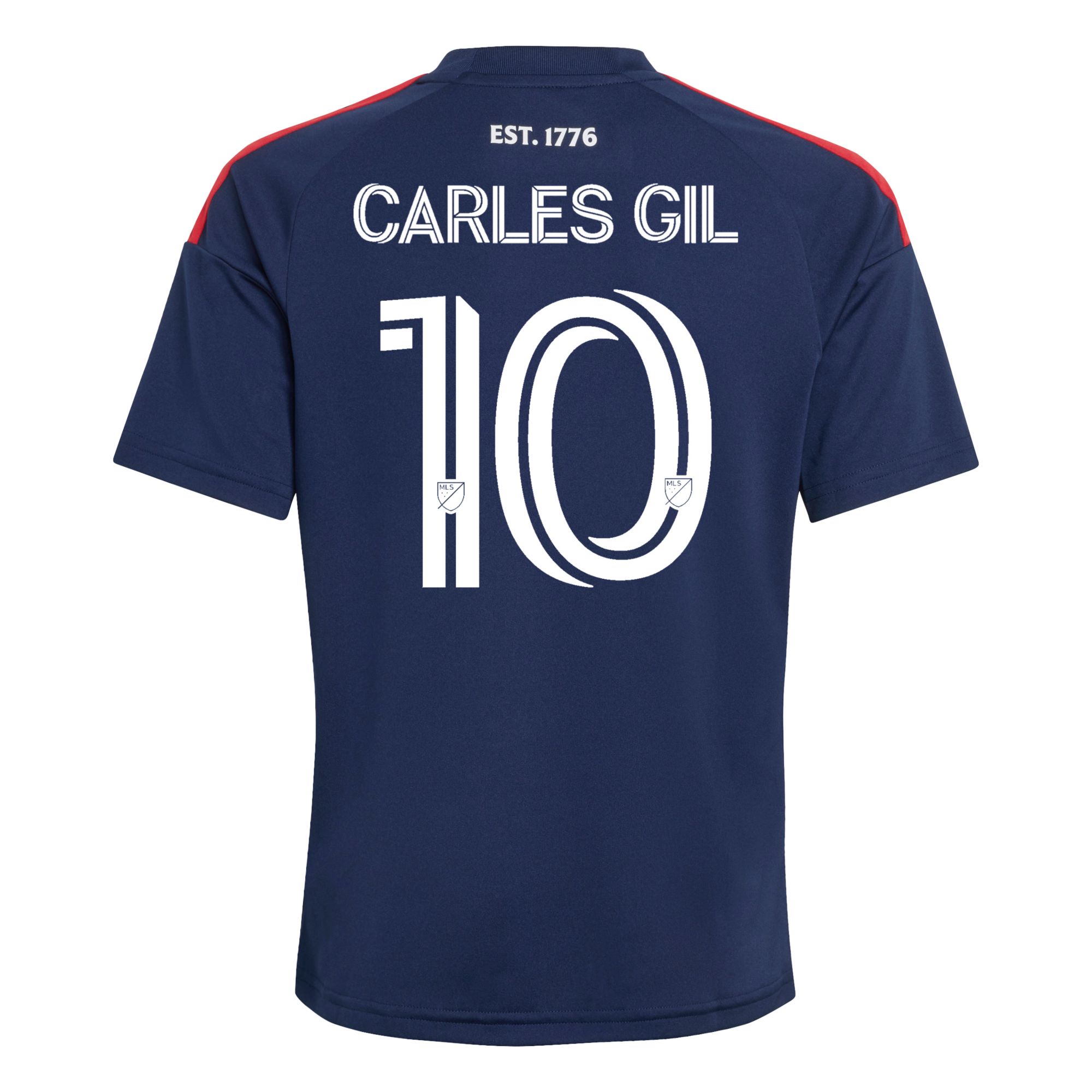 adidas Youth New England Revolution Carles Gil #10 2026 Primary Replica 'Independence Day' Jersey product image