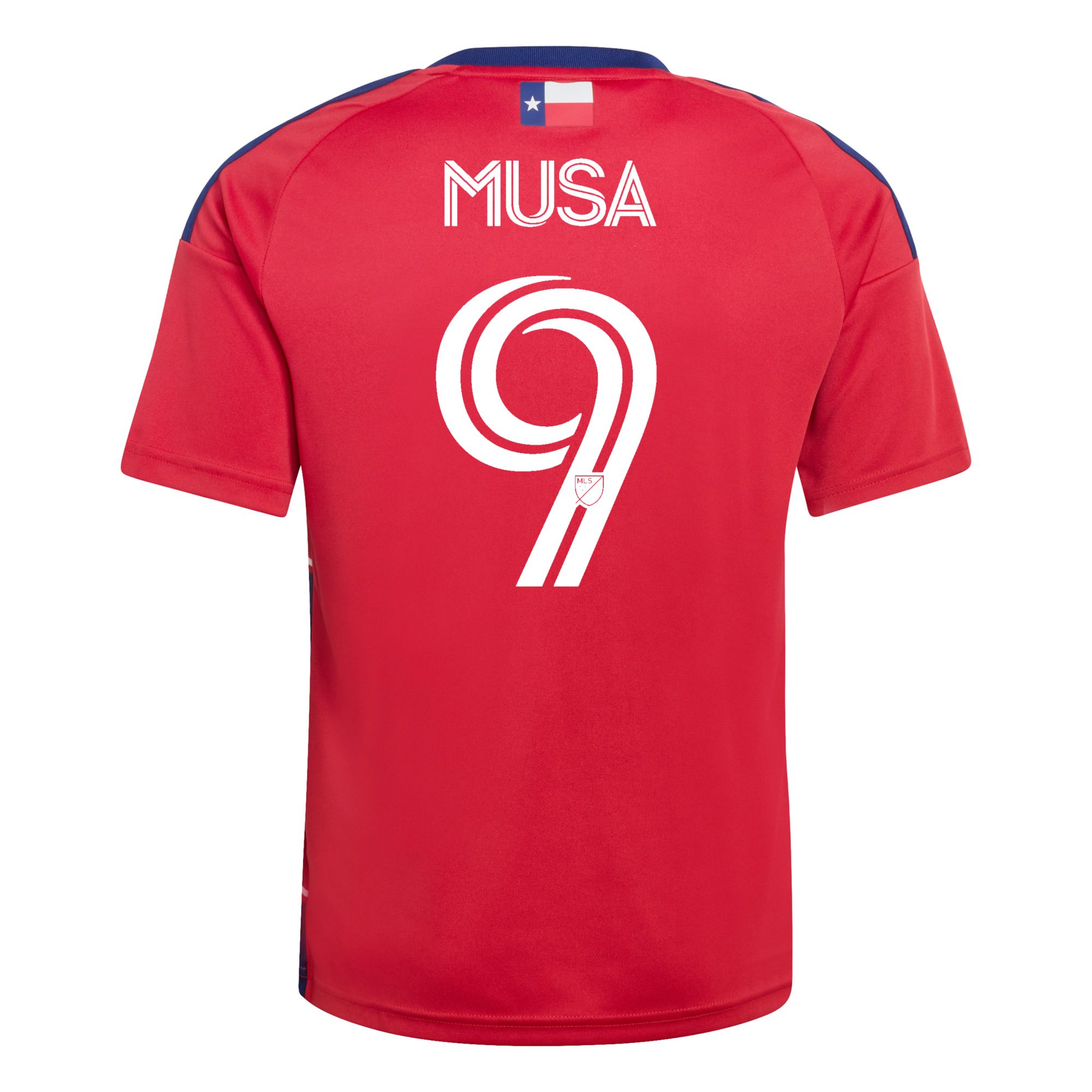 adidas Youth FC Dallas Petar Musa #9 2026 Primary Replica 'DNA Kit' Jersey product image