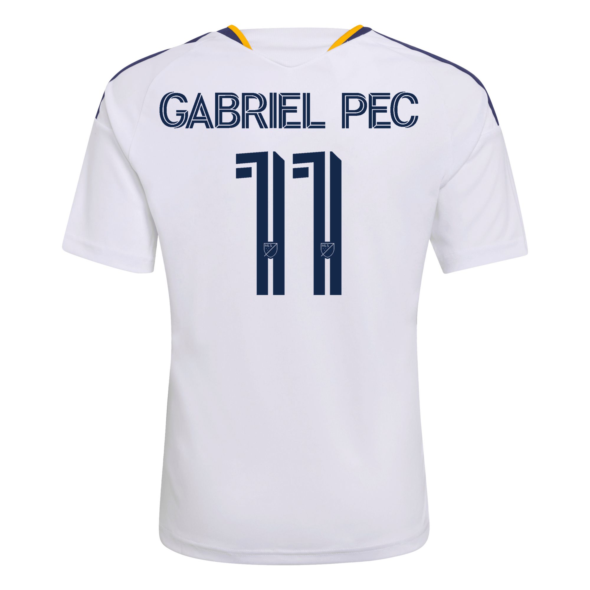 adidas Youth LA Galaxy Gabriel Pec #11 2026 Primary Authentic 'The VeloCITY Kit' Jersey product image