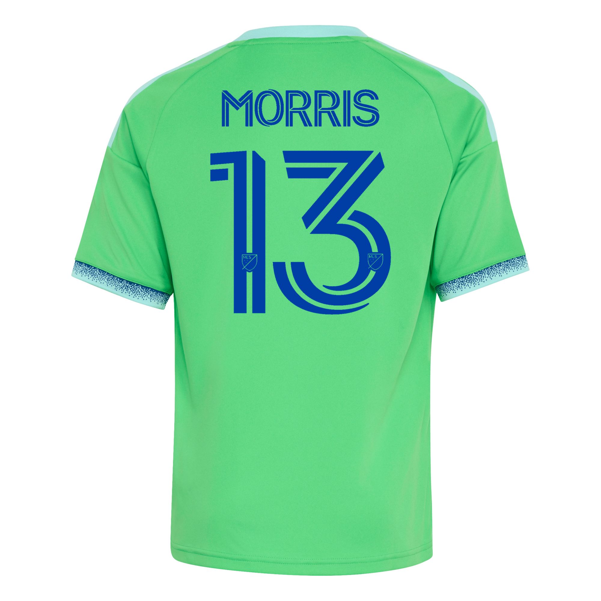 adidas Youth Seattle Sounders Jordan Morris #13 2026 Primary Replica 'The Evergreen State Kit' Jersey product image