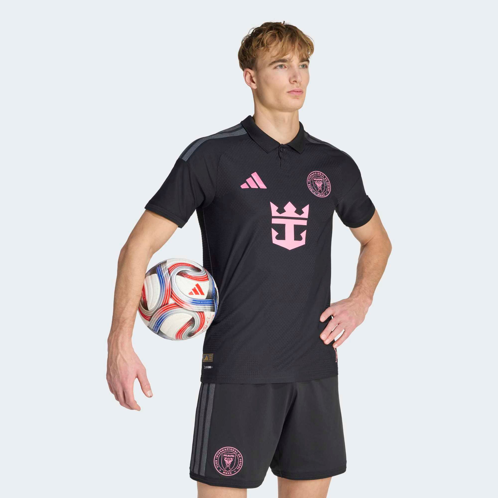 adidas Adult Inter Miami CF Black 2026 Away Authentic Jersey product image