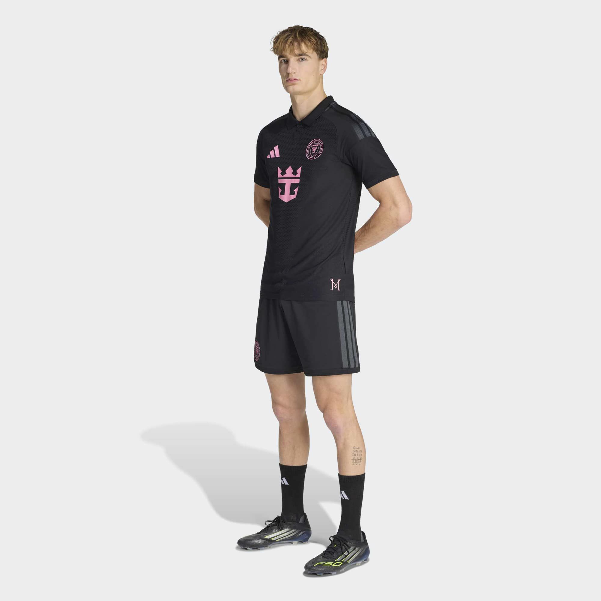 adidas Adult Inter Miami CF Black 2026 Away Authentic Jersey product image