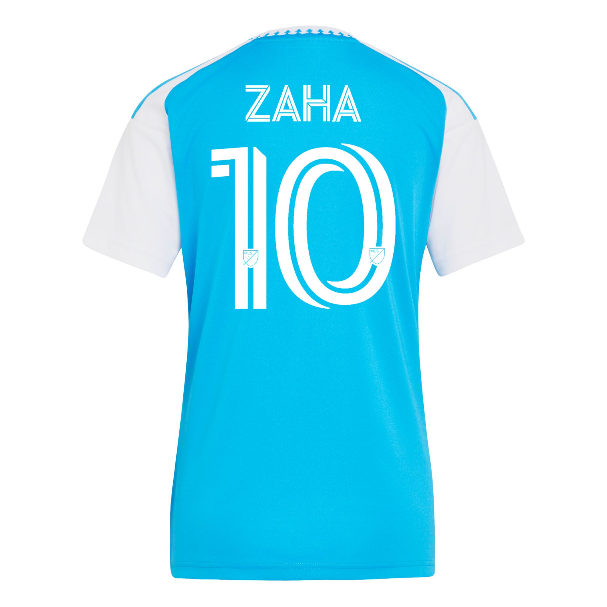 adidas Women's Charlotte FC Wilfried Zaha #10 2026 Primary Replica 'Carolina Kit: Crowns Up' Jersey product image