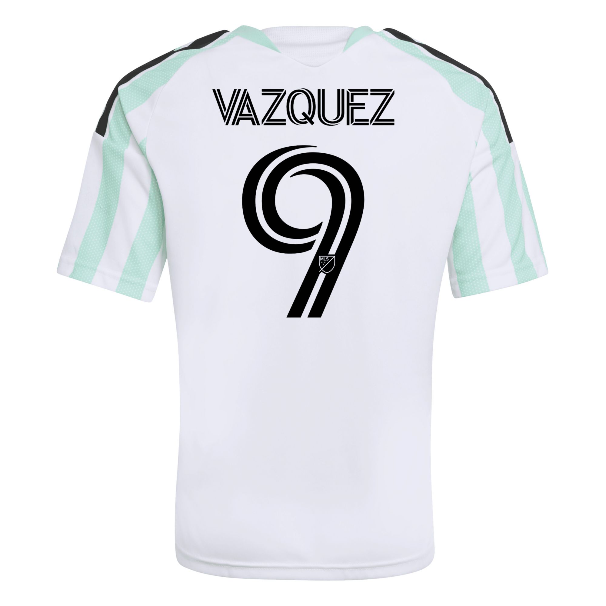 adidas Youth Austin FC Brandon Vazquez #9 2026 Secondary Replica 'The Rooted Kit' Jersey product image