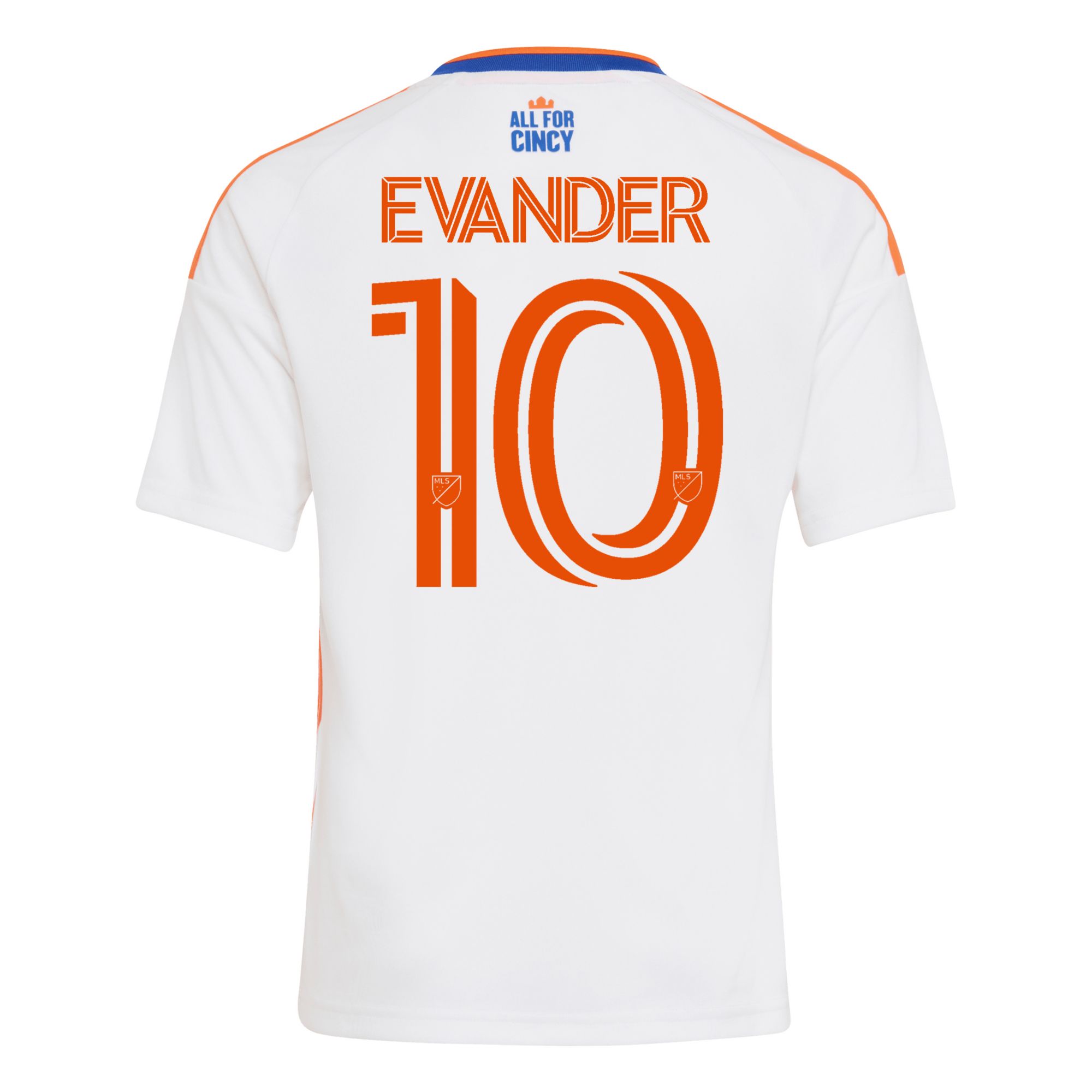 adidas Youth FC Cincinnati Evander Ferreira #10 2026 Secondary Replica 'The Seven Hills Kit' Jersey product image