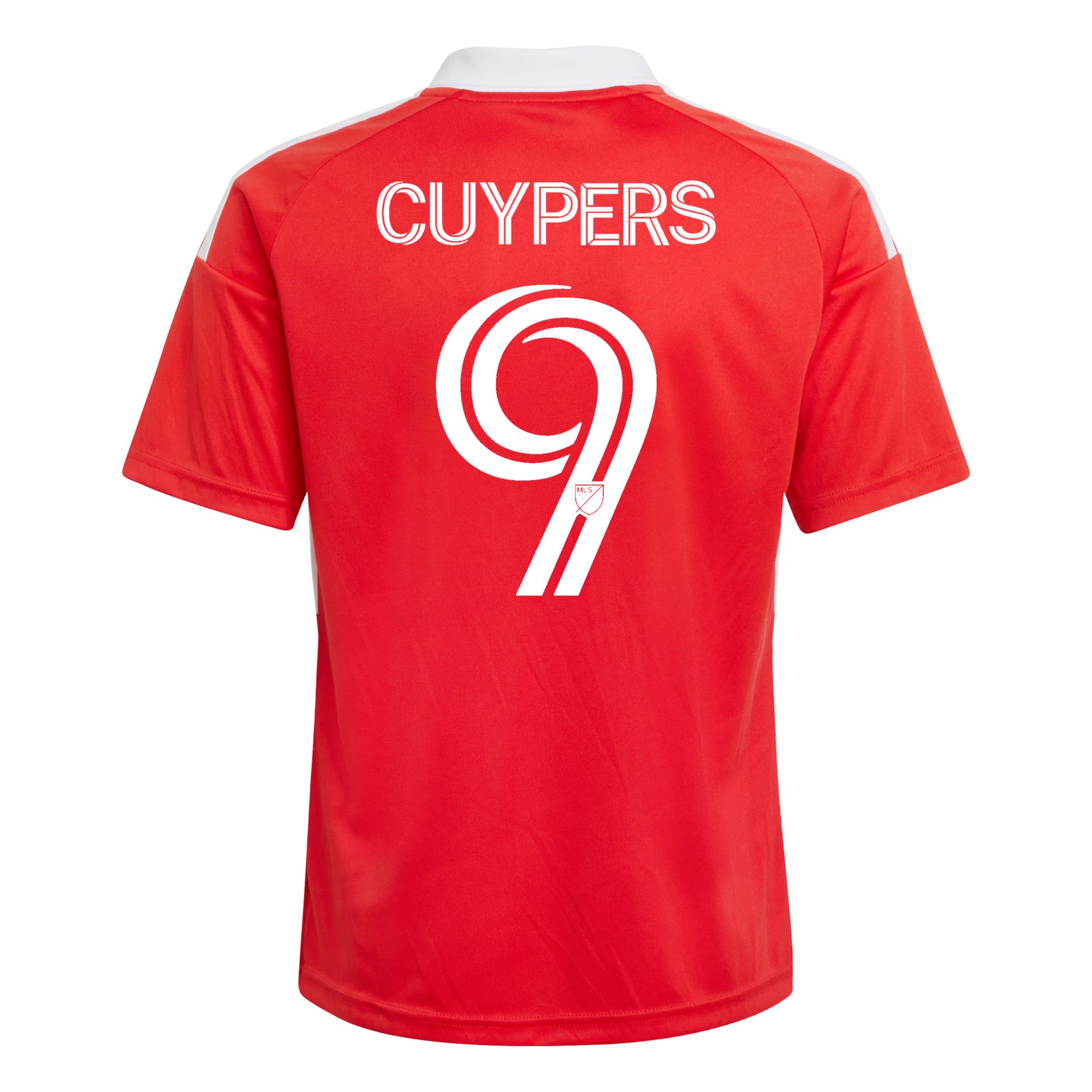 adidas Youth Chicago Fire Hugo Cuypers #9 2026 Primary Replica 'Forever Red' Jersey product image